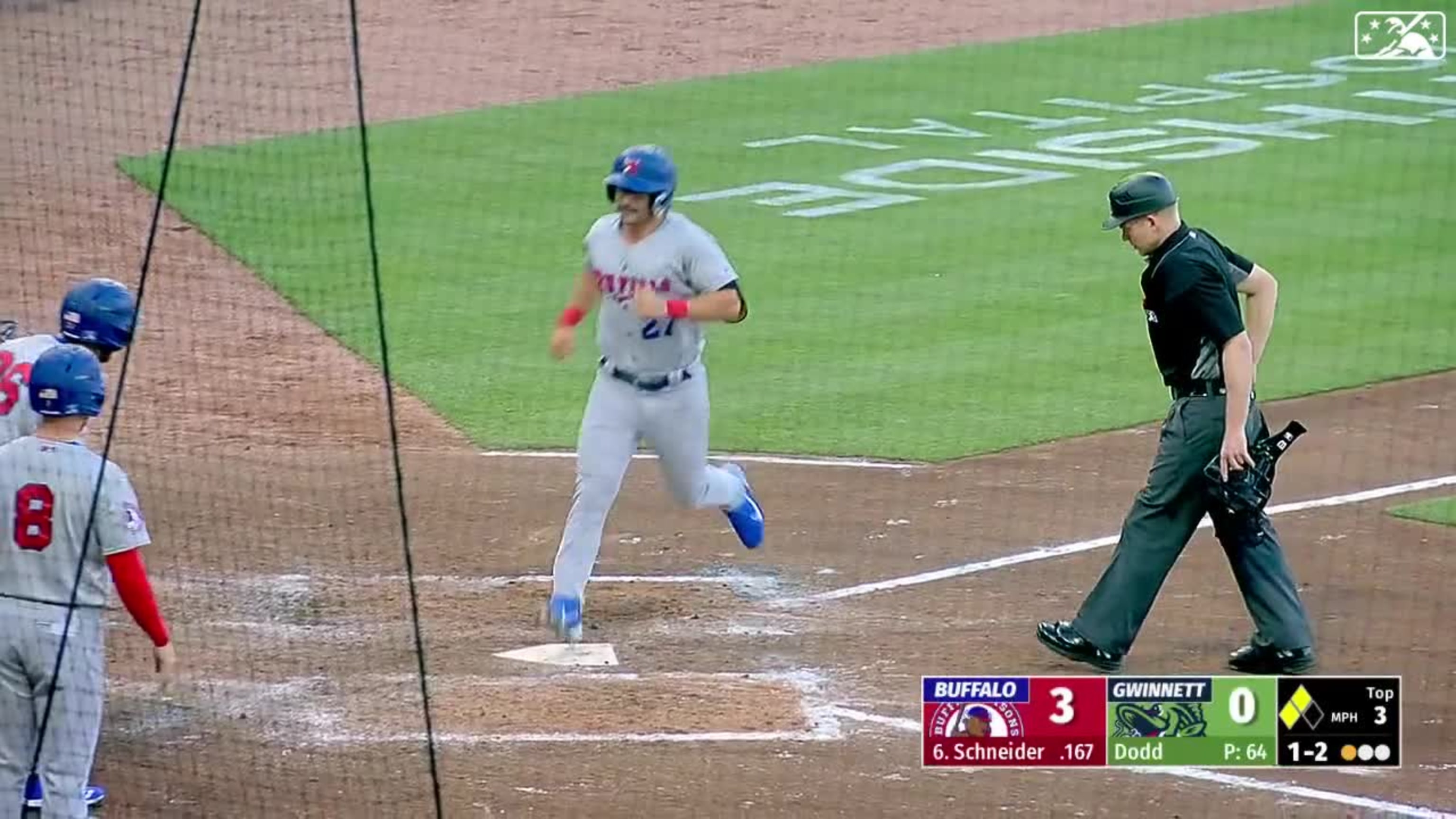 Blue Jays rookie Davis Schneider hits home run in first MLB at-bat