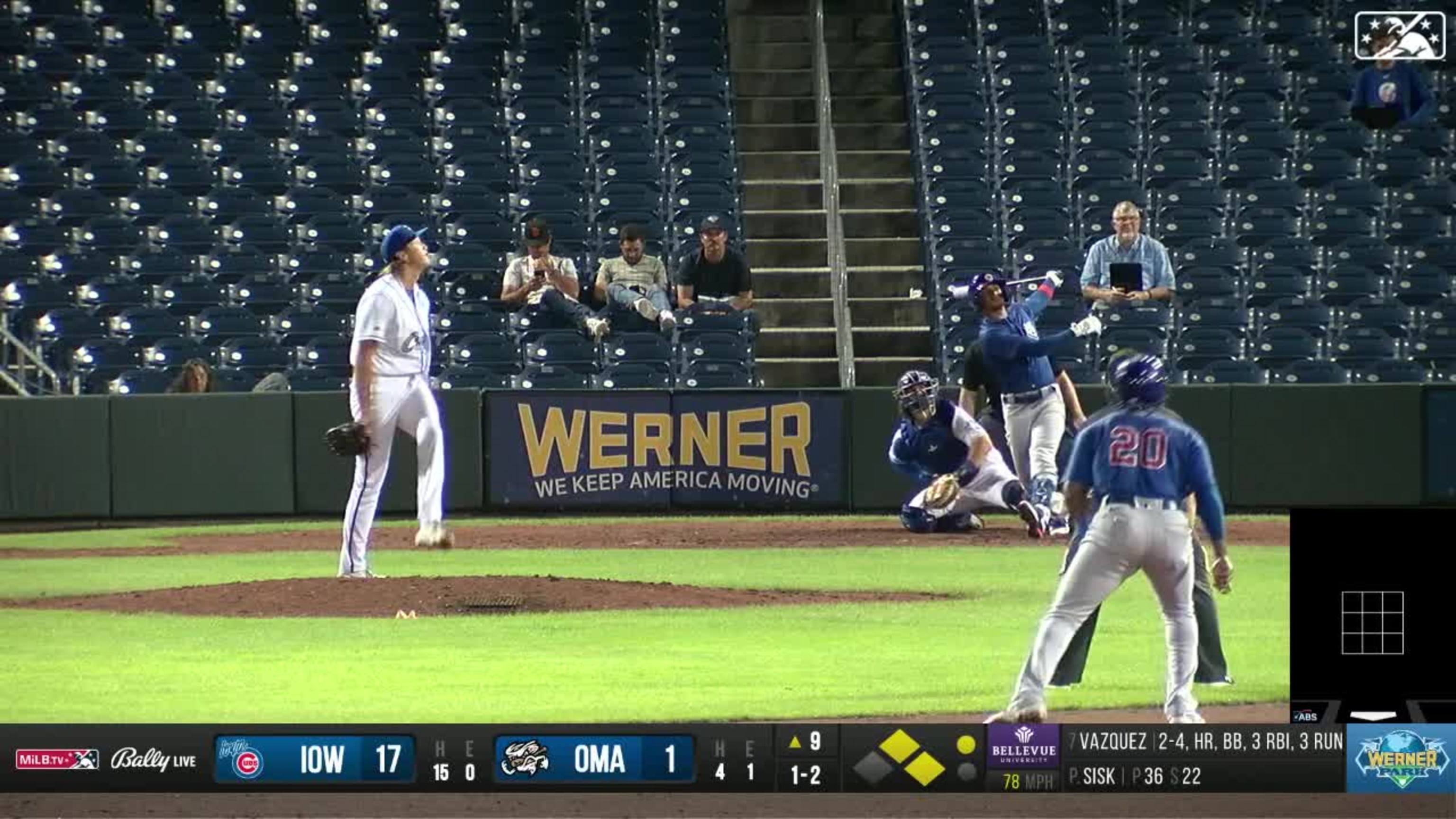 Luis Vazquezs three-run dinger 08/10/2023 MiLB