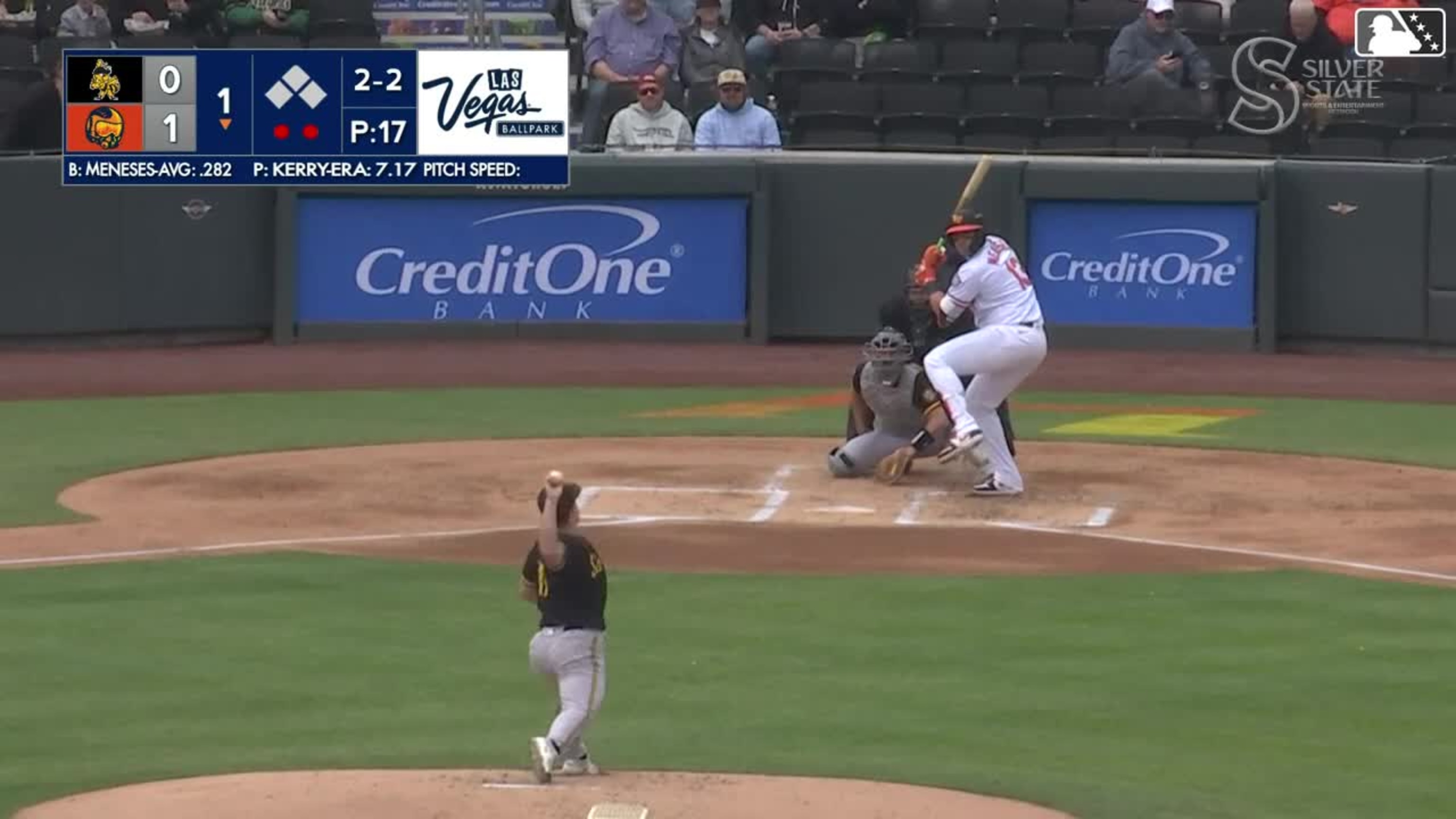 Joey Meneses homers (4) on a line drive to left field. | 04/26
