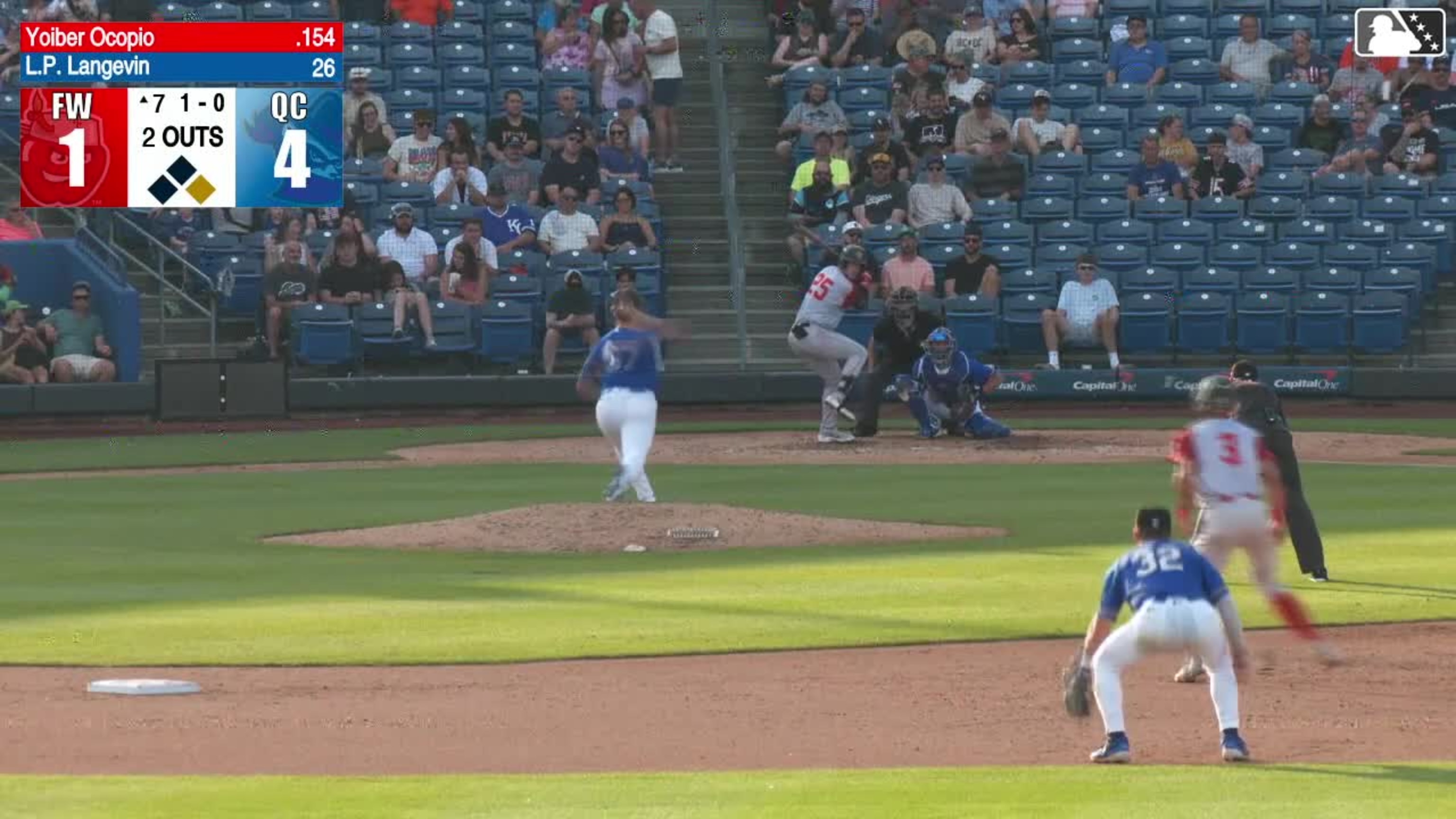Dylan Grego singles on a ground ball to center fielder Asbel