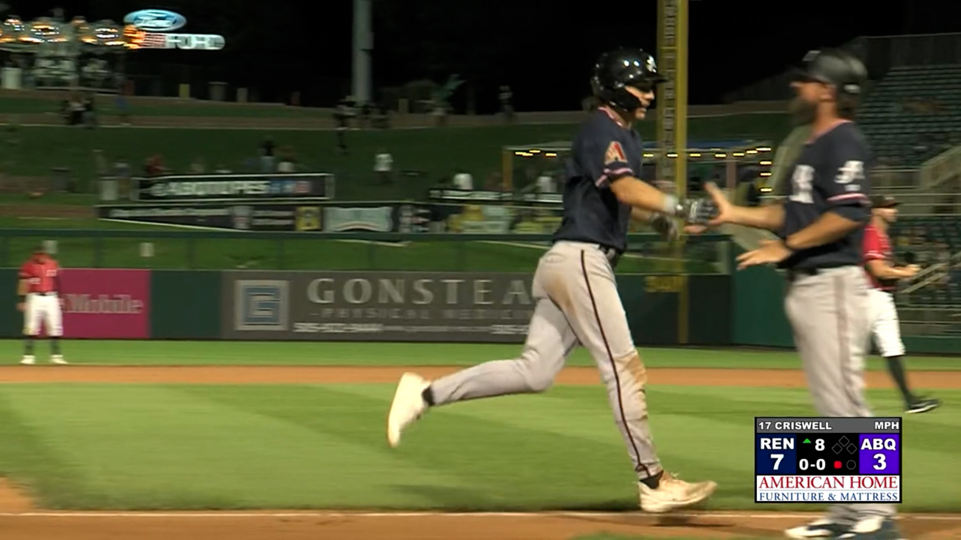 Braves mascot runs onto field, tackled during Diamondbacks game