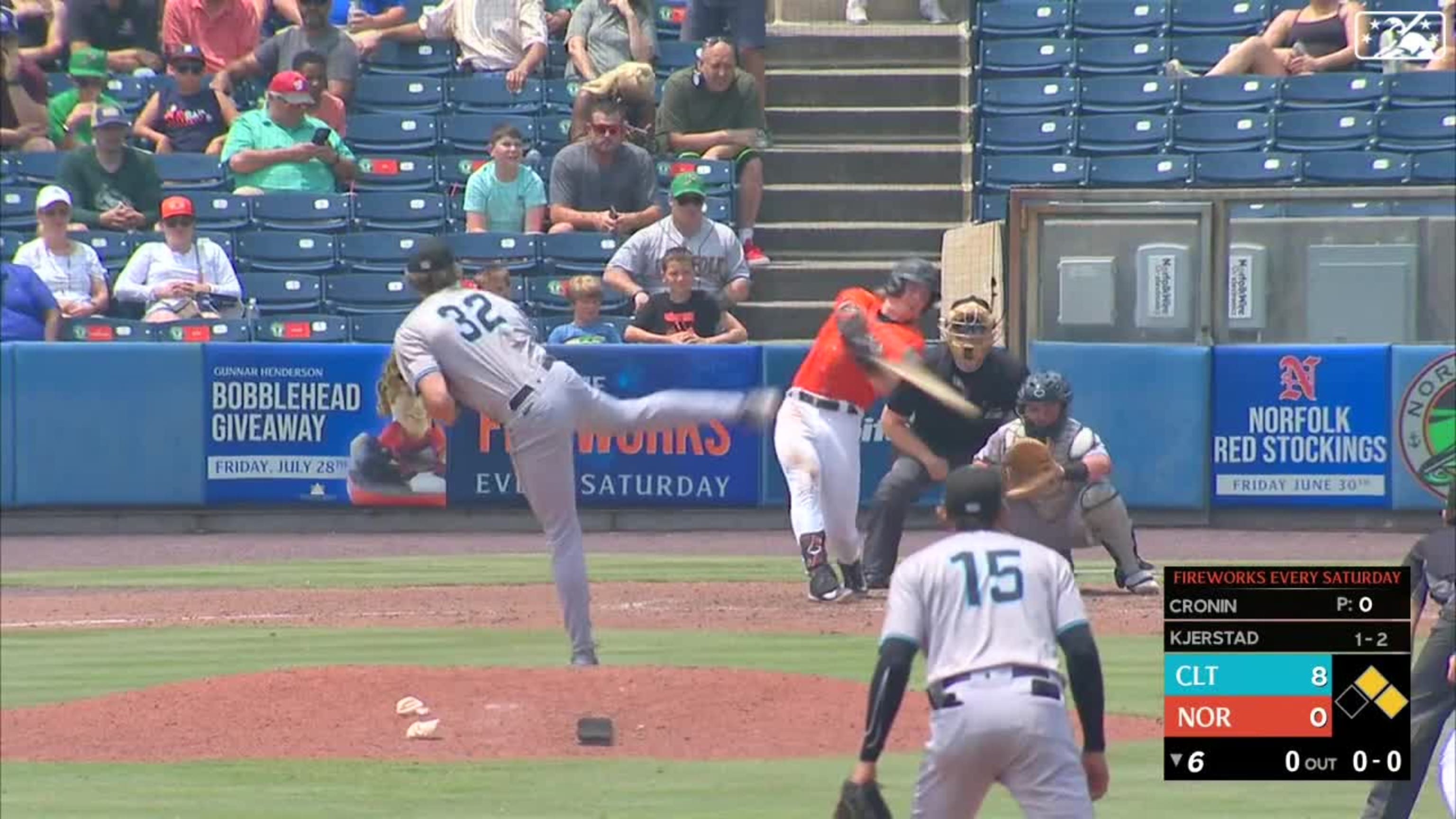 Heston Kjerstad's RBI triple, 08/30/2023