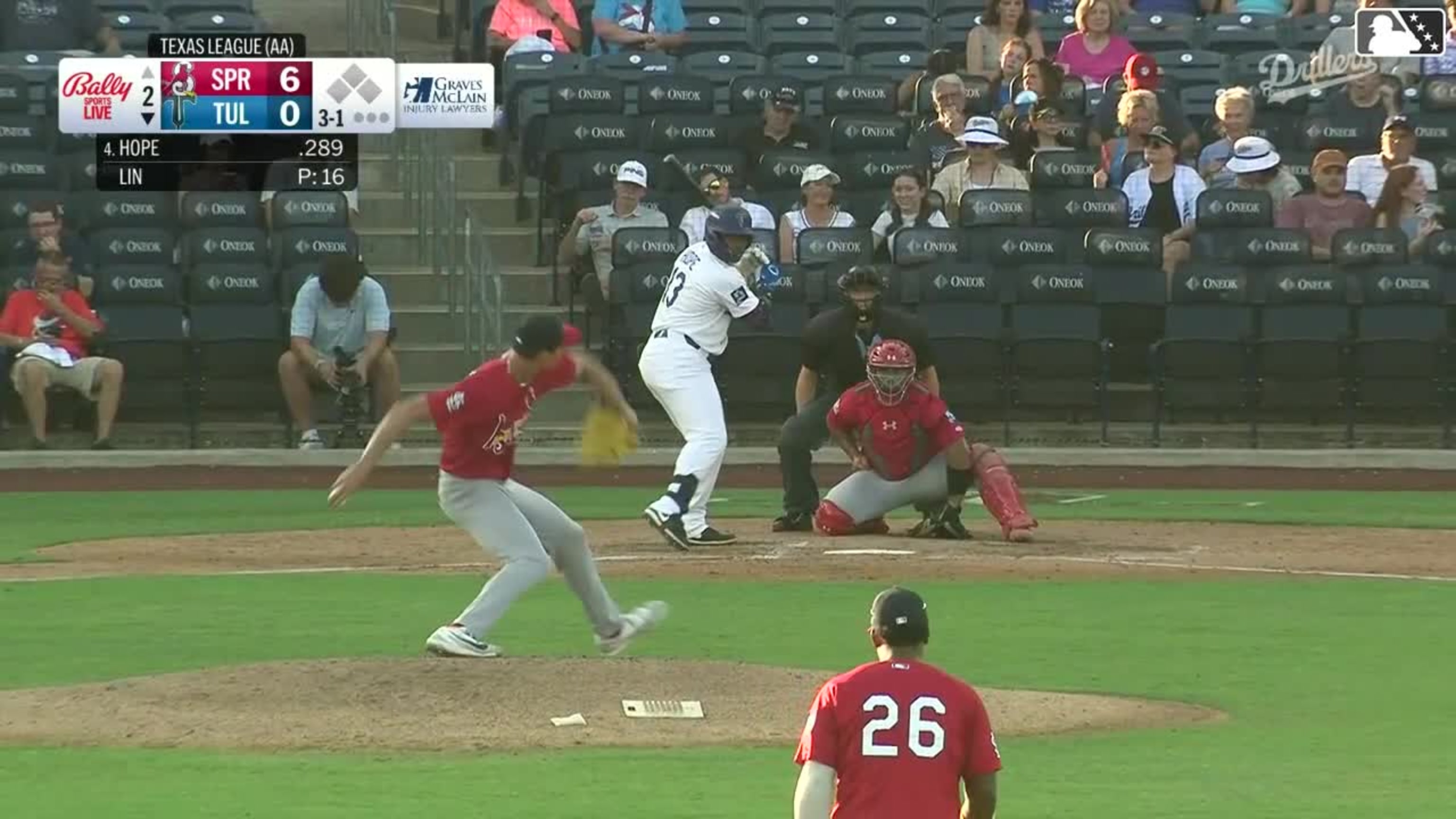 Zyhir Hope connects on his 19th roundtripper | 07/10/2026 | Drillers