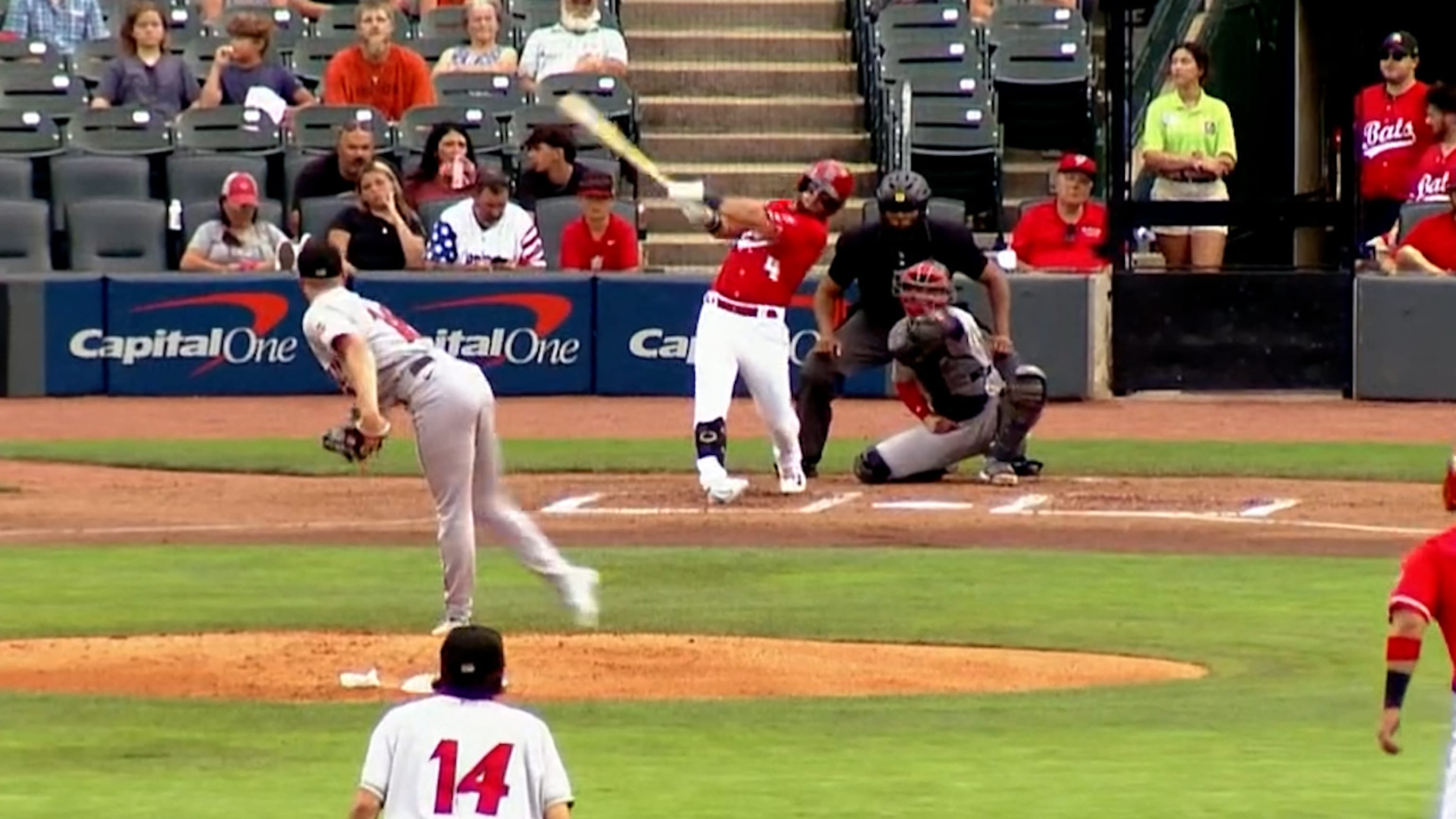 Nick Martini hits one of the Reds' biggest home runs of the season