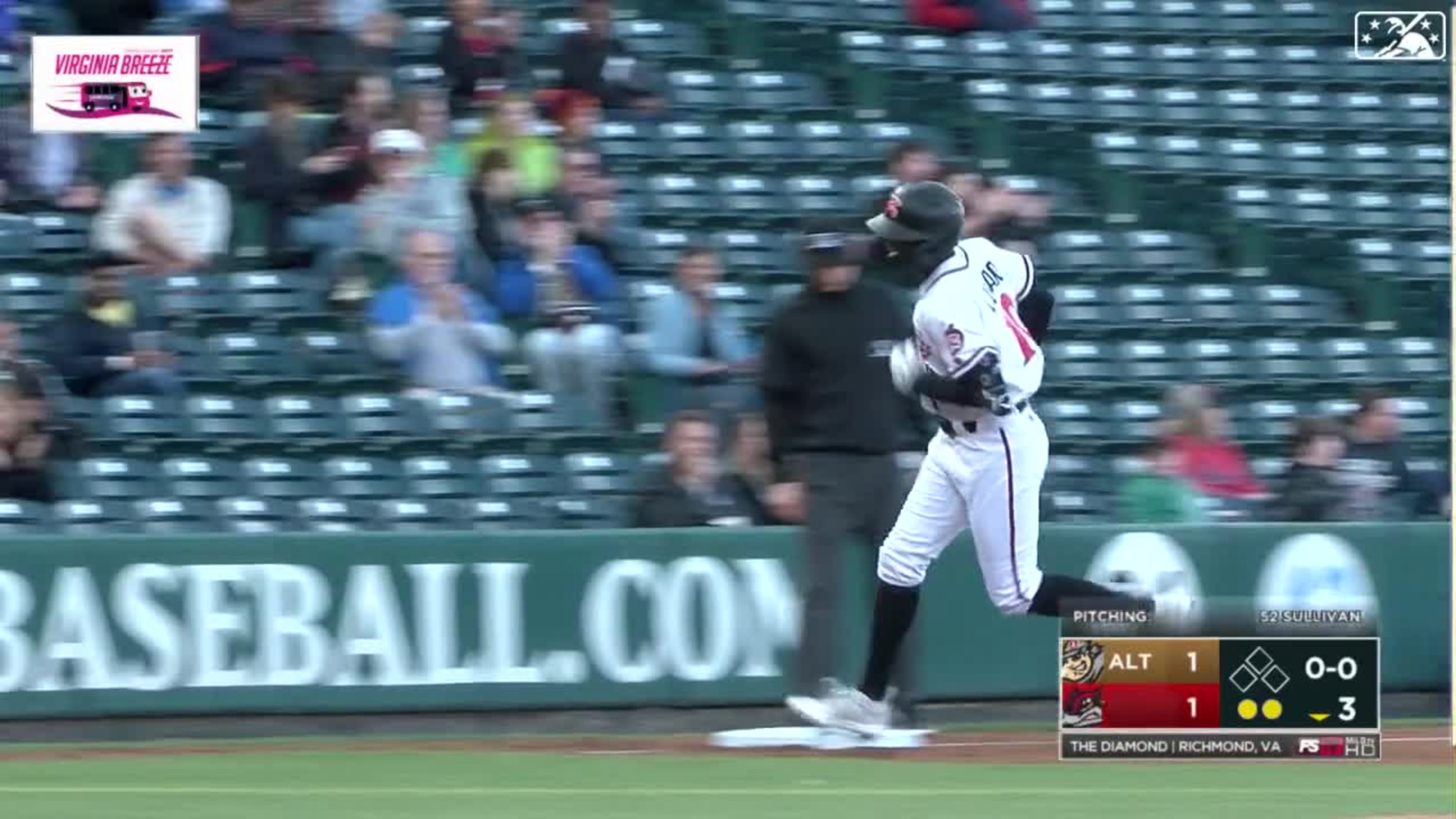 Flying Squirrels' Marco Luciano homers for first hit of the year