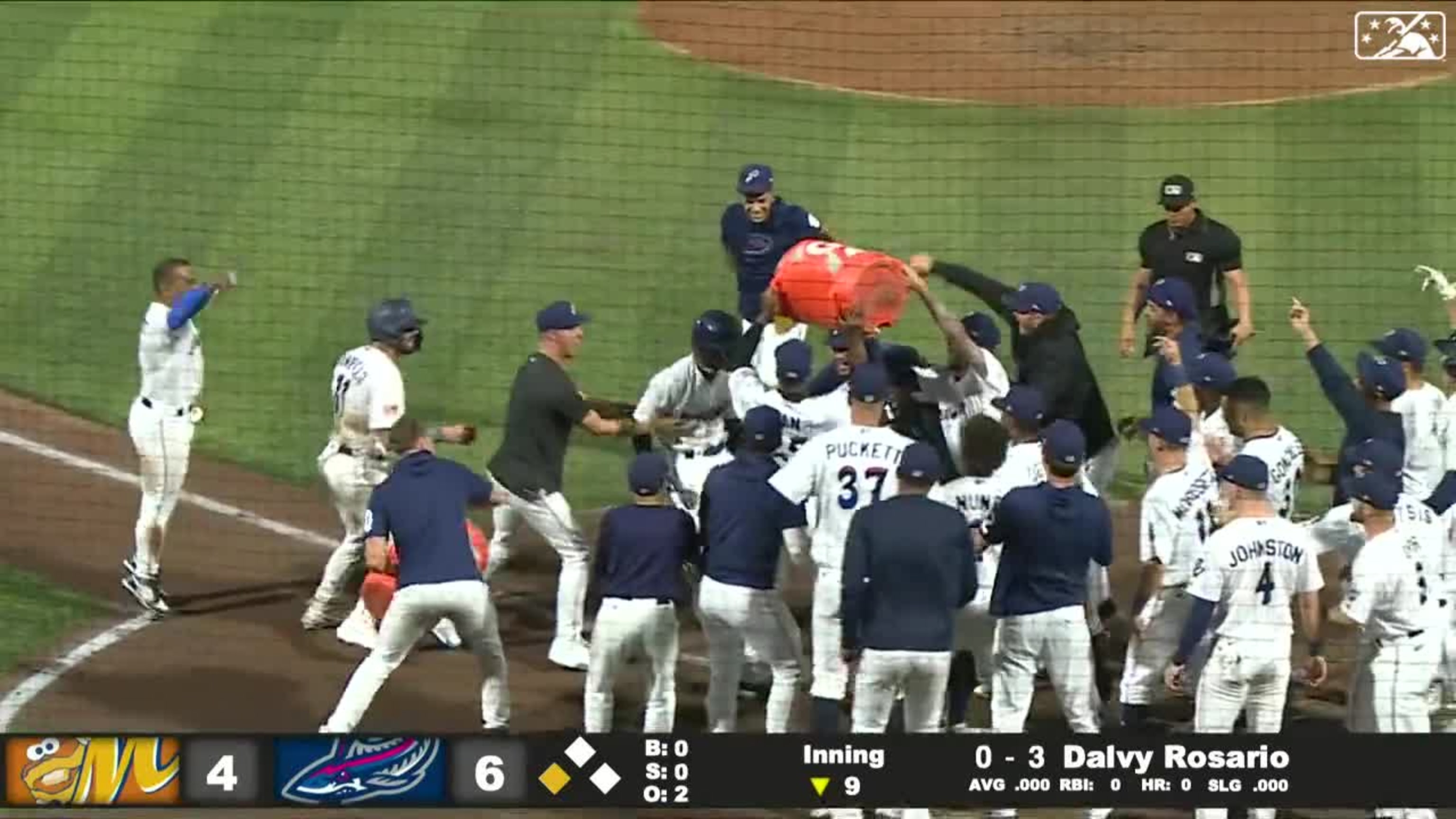 Blue Wahoos' Burdick launches walk-off homer hours after tropical