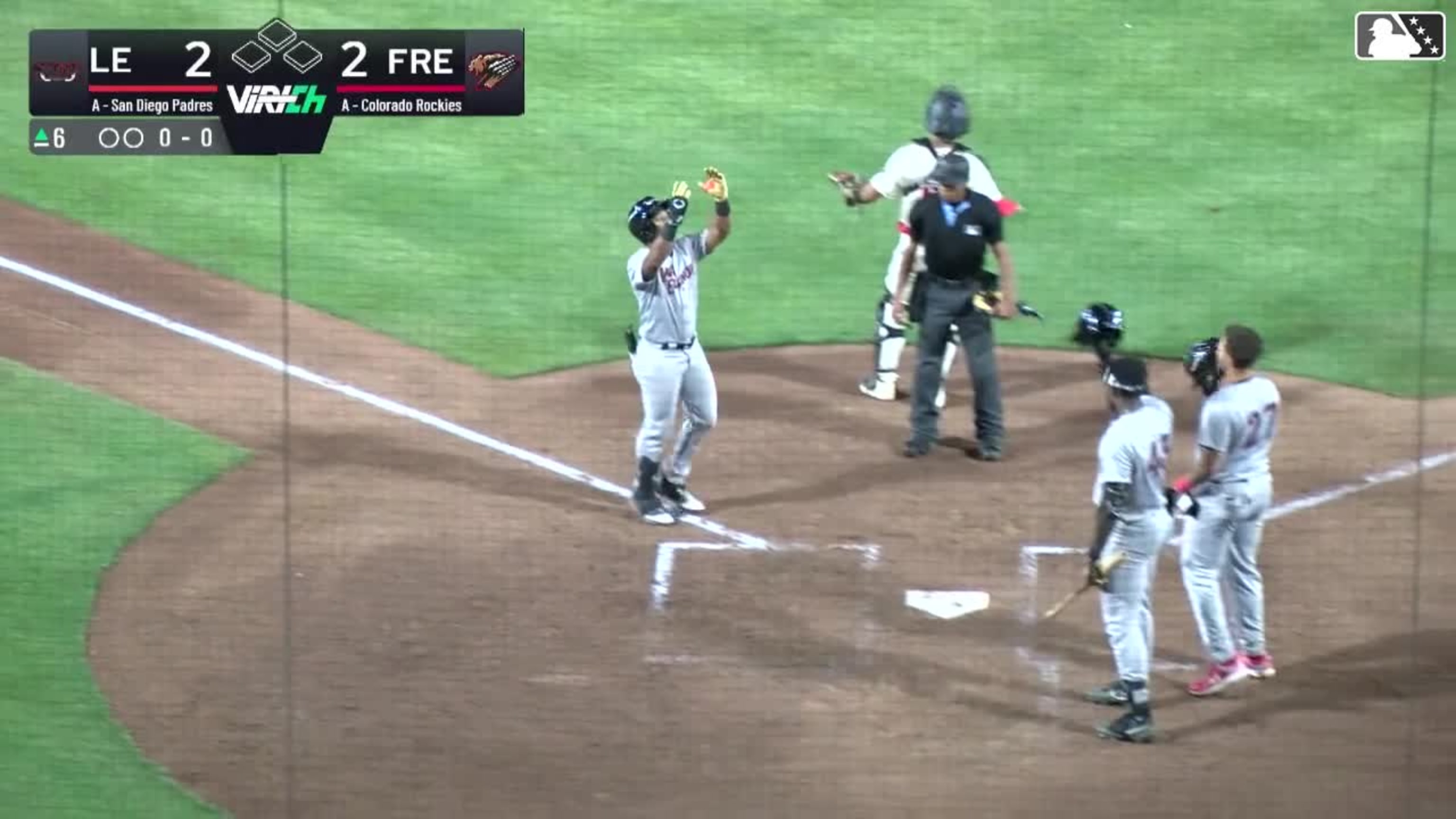 Kavares Tears' first Single-A homer