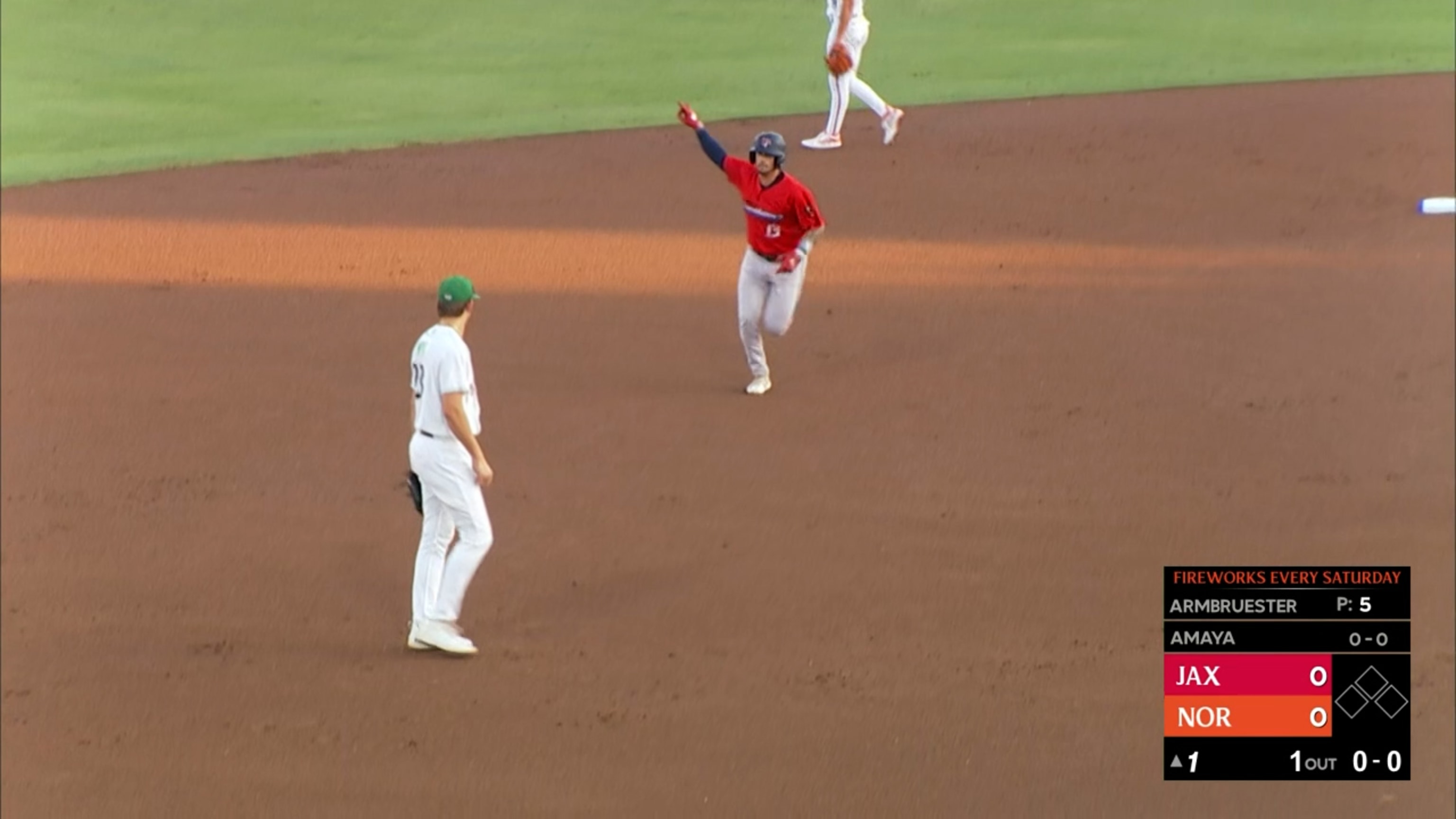 Jacob Amaya Clobbers a Solo Home Run!