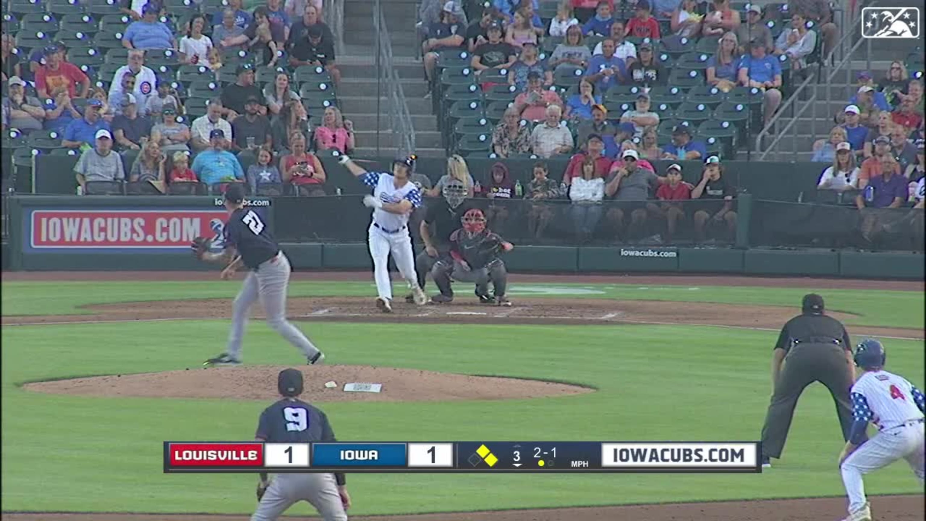 Matt Mervis' three-run homer, 08/19/2023