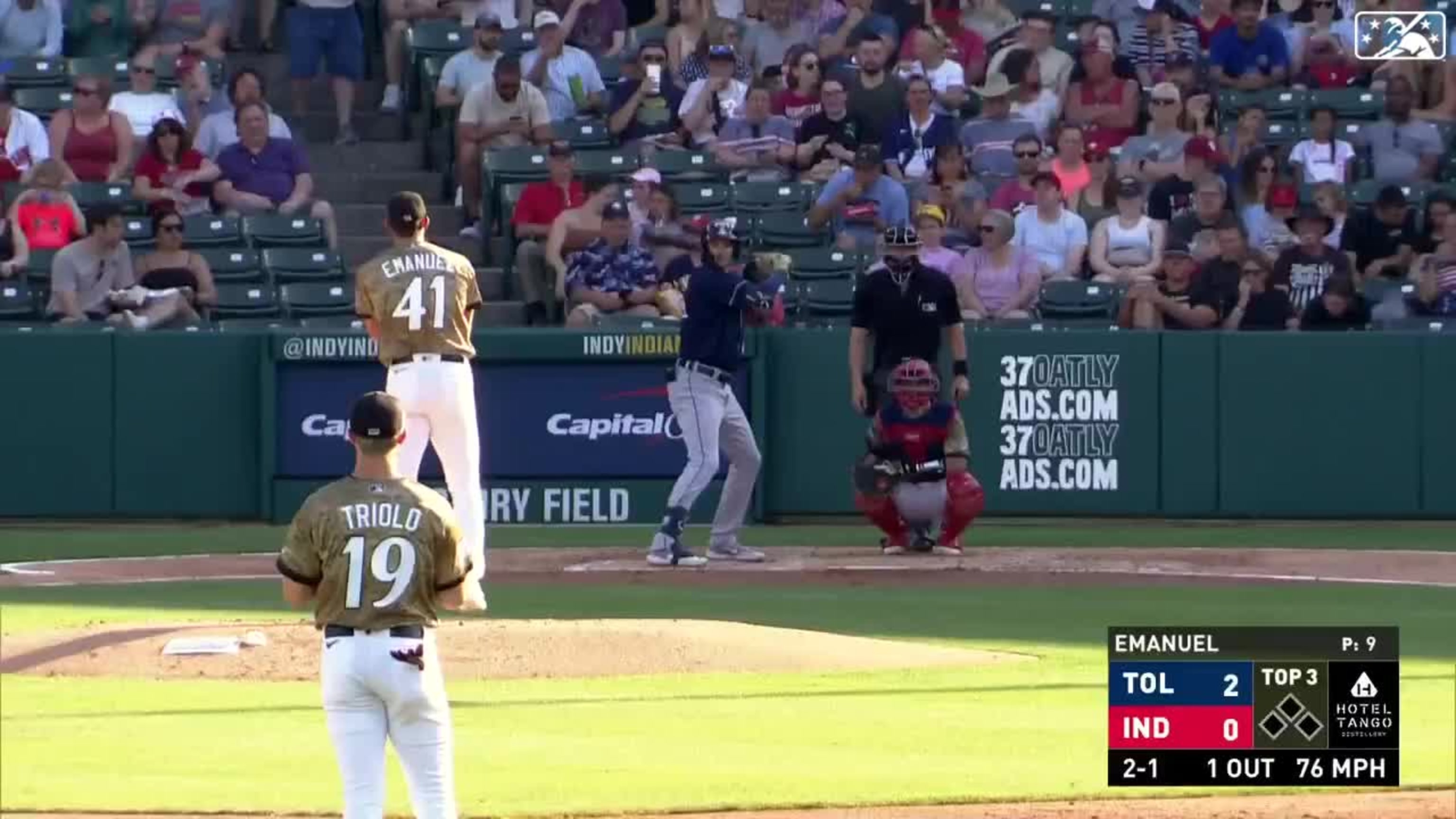 Parker Meadows solo home run 05/29/2023 Mud Hens