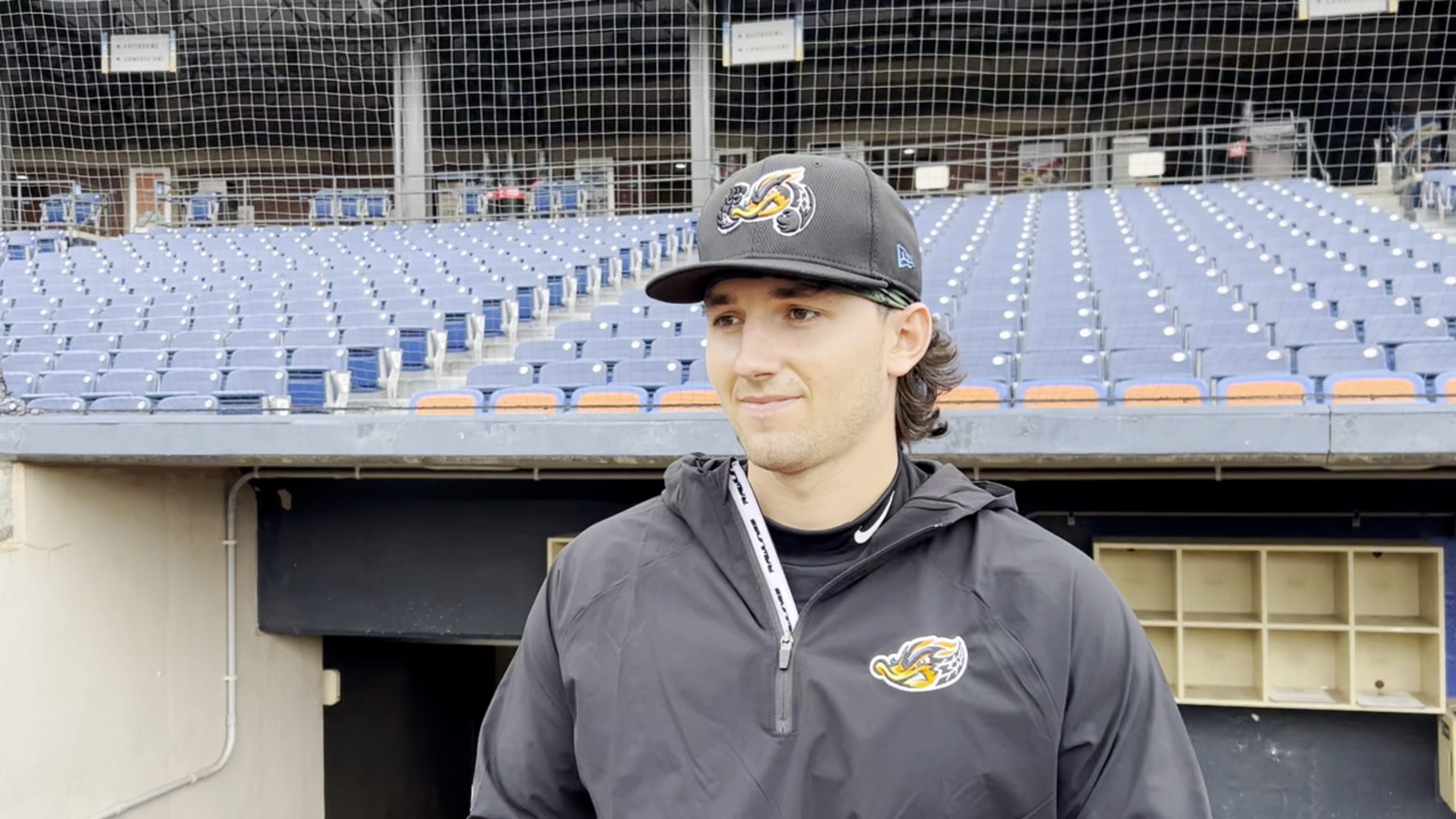 Chase DeLauter - 2024 Media Day | 04/03/2024 | MiLB.com