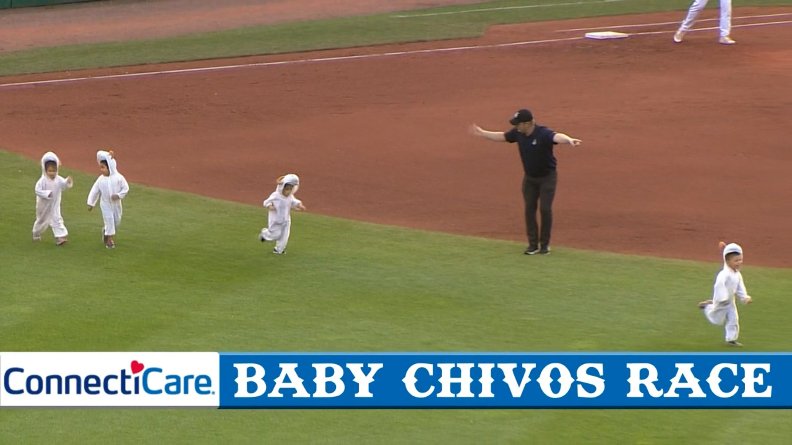 Kids Run the Bases at Hartford Yard Goats 