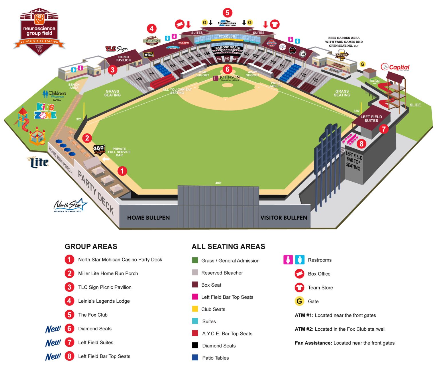 Seating Chart | Timber Rattlers