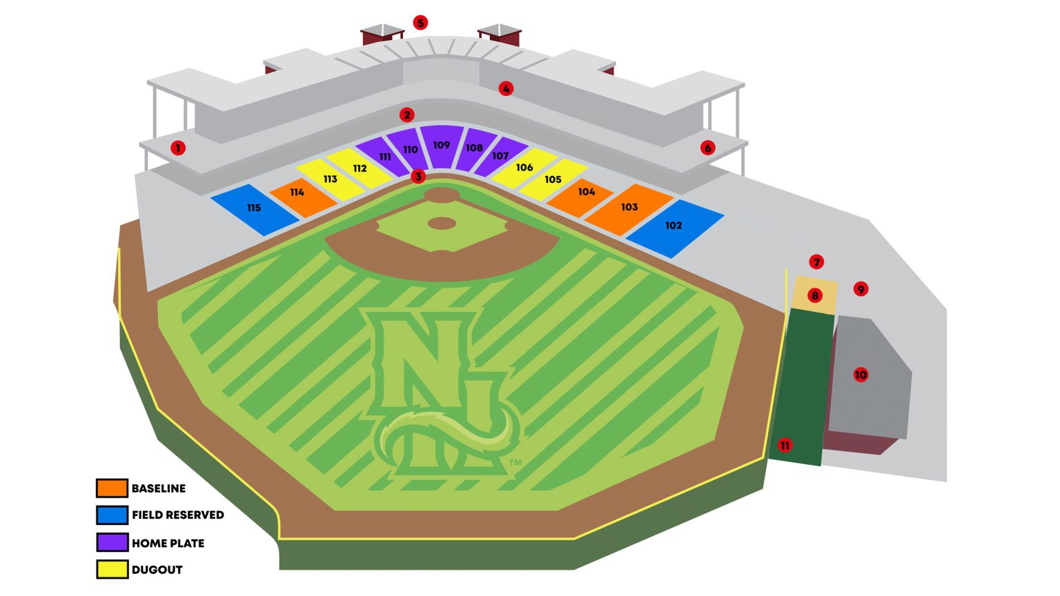 Seating Chart Fisher Cats