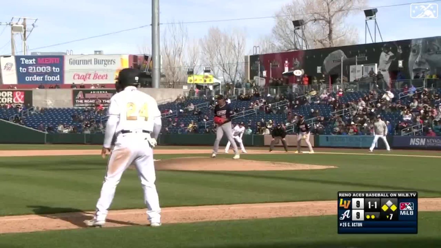 P.J. Higgins' threerun homer 04/01/2023 Aces