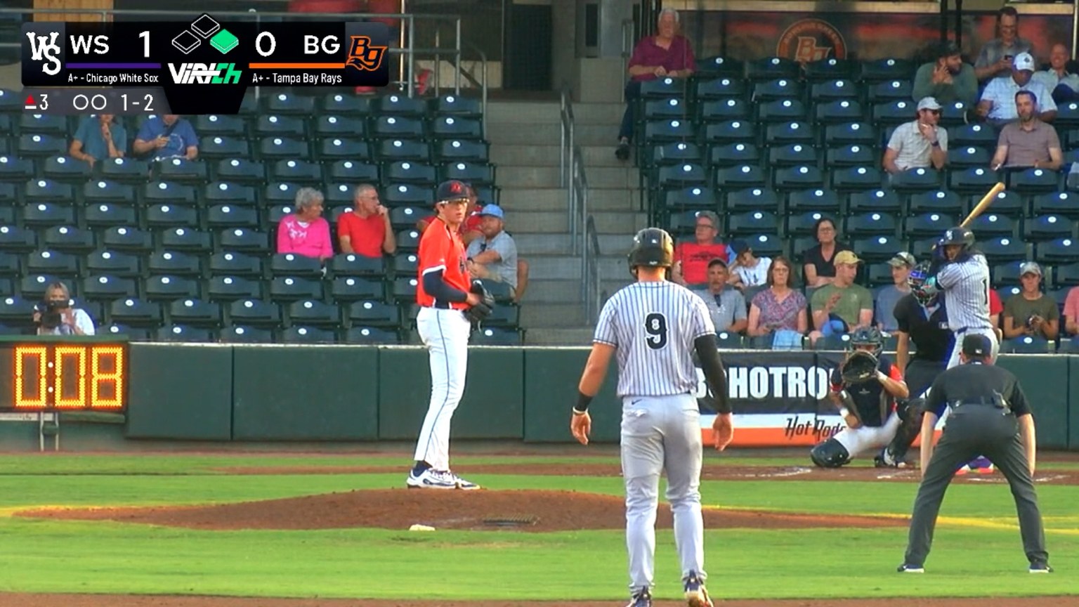 Trevor Harrison strikes out four over six innings | 08/07/2025 | Hot Rods
