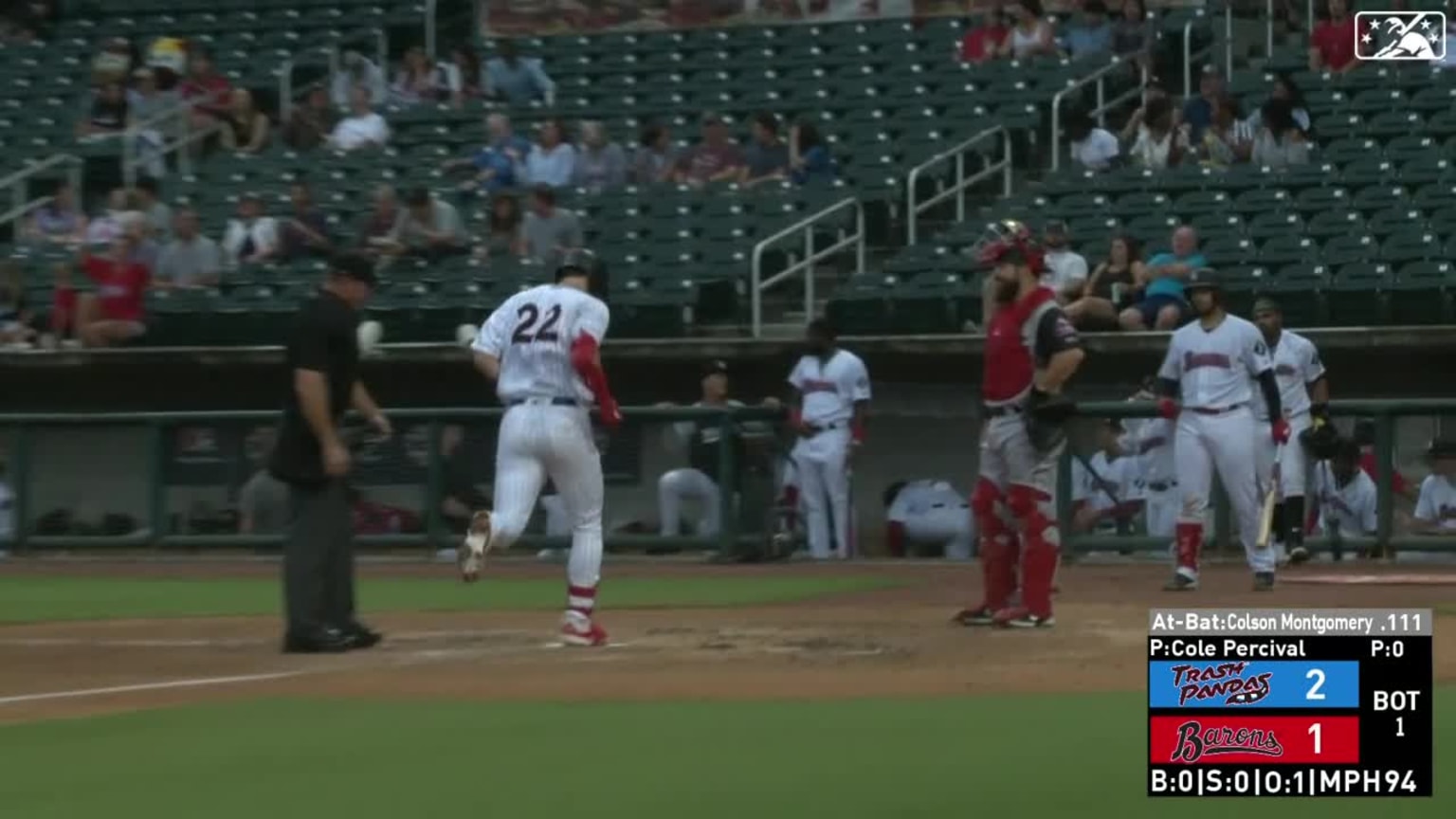 Colson Montgomery hitting a home run