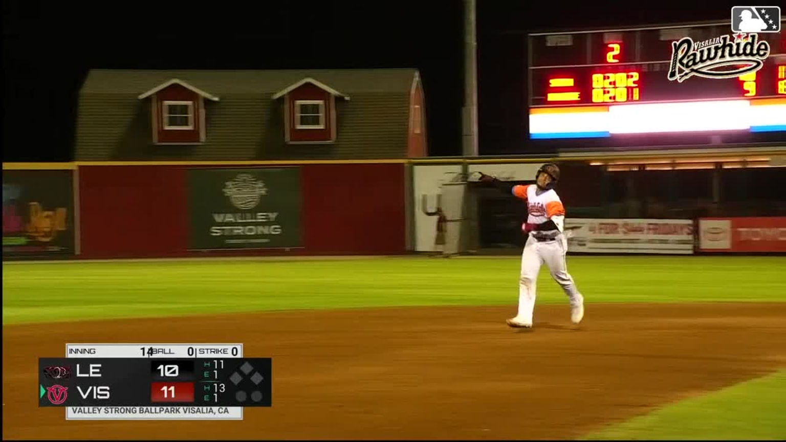 Adrian De Leon crushes a walkoff tworun homer 06/22/2024