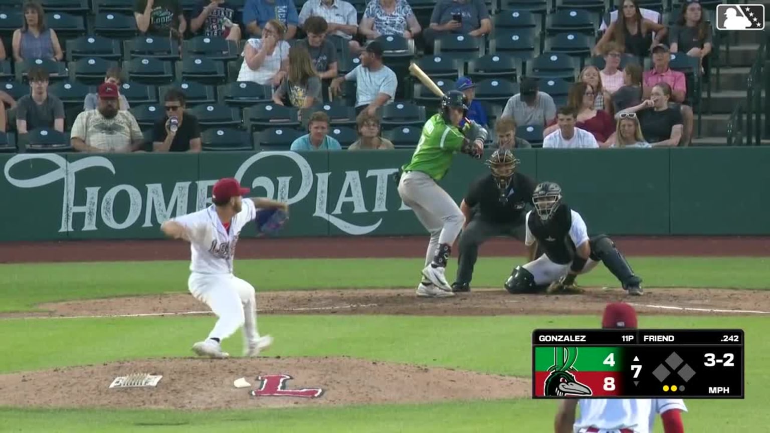 Jacob Friend homers (6) on a fly ball to center field. | 07/09/2026 ...