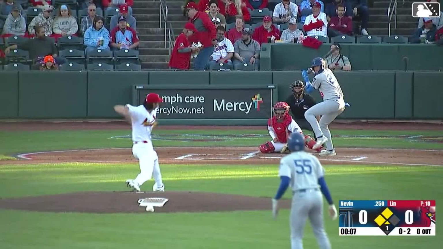Kyle Nevin grounds out, shortstop Jeremy Rivas to first baseman Dakota ...