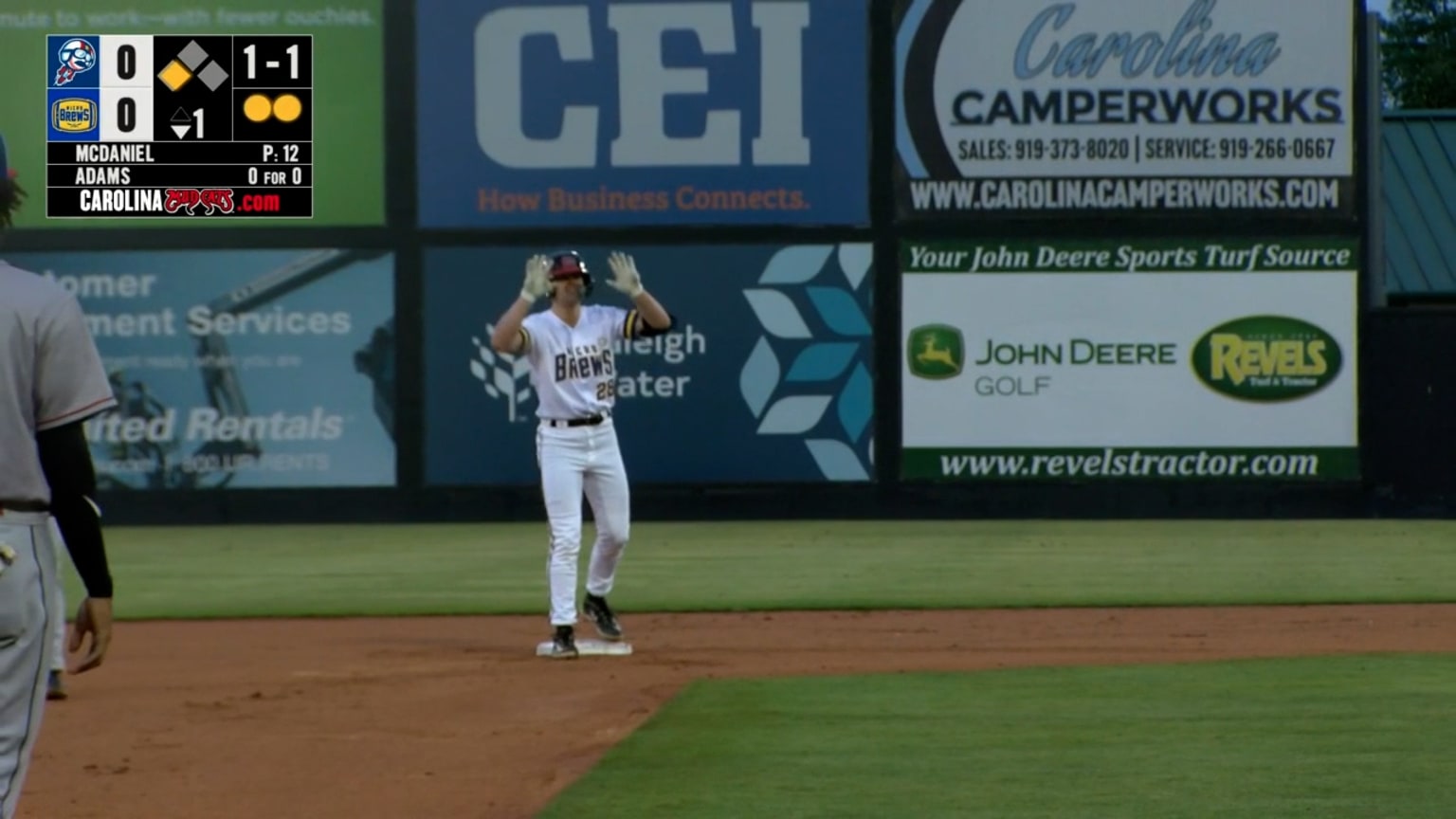Luke Adams RBI Double 04/28/2023 Mudcats