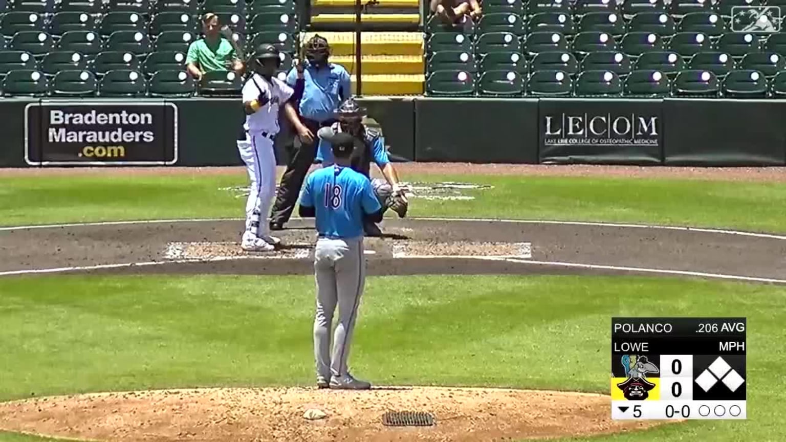Shalin Polanco's line drive homer 05/28/2023