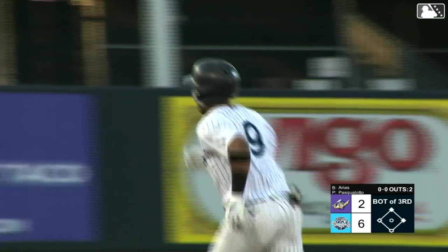 Roderick Arias' threerun home run 06/08/2024 Tarpons