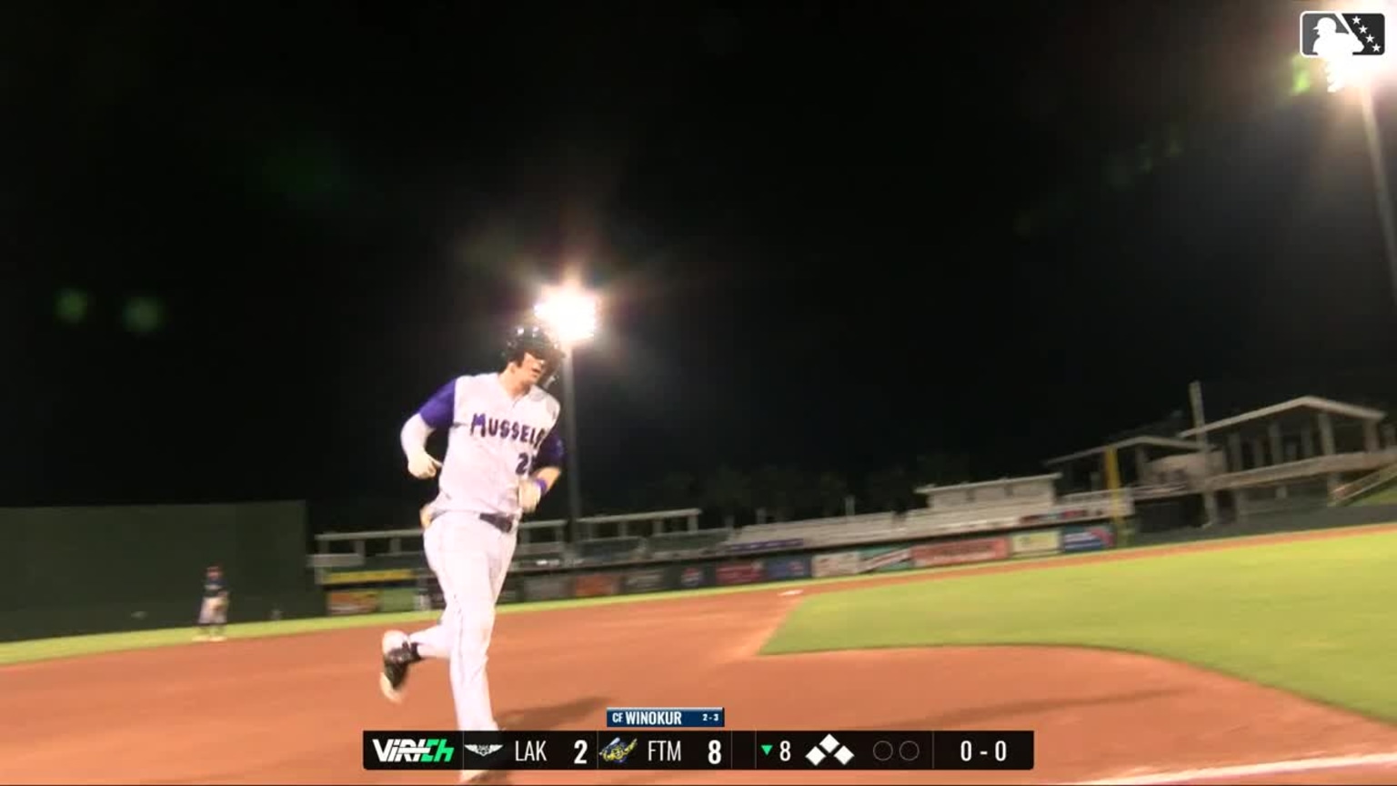 Brandon Winokur's third homer 08/17/2024 Mighty Mussels