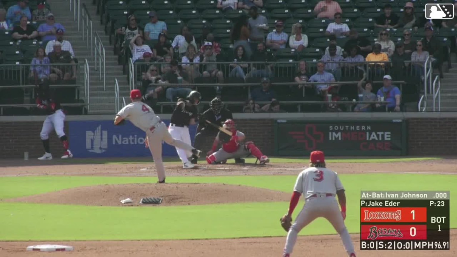 Brooks Baldwin slugs his first homer of the season | 04/07/2024 | Barons