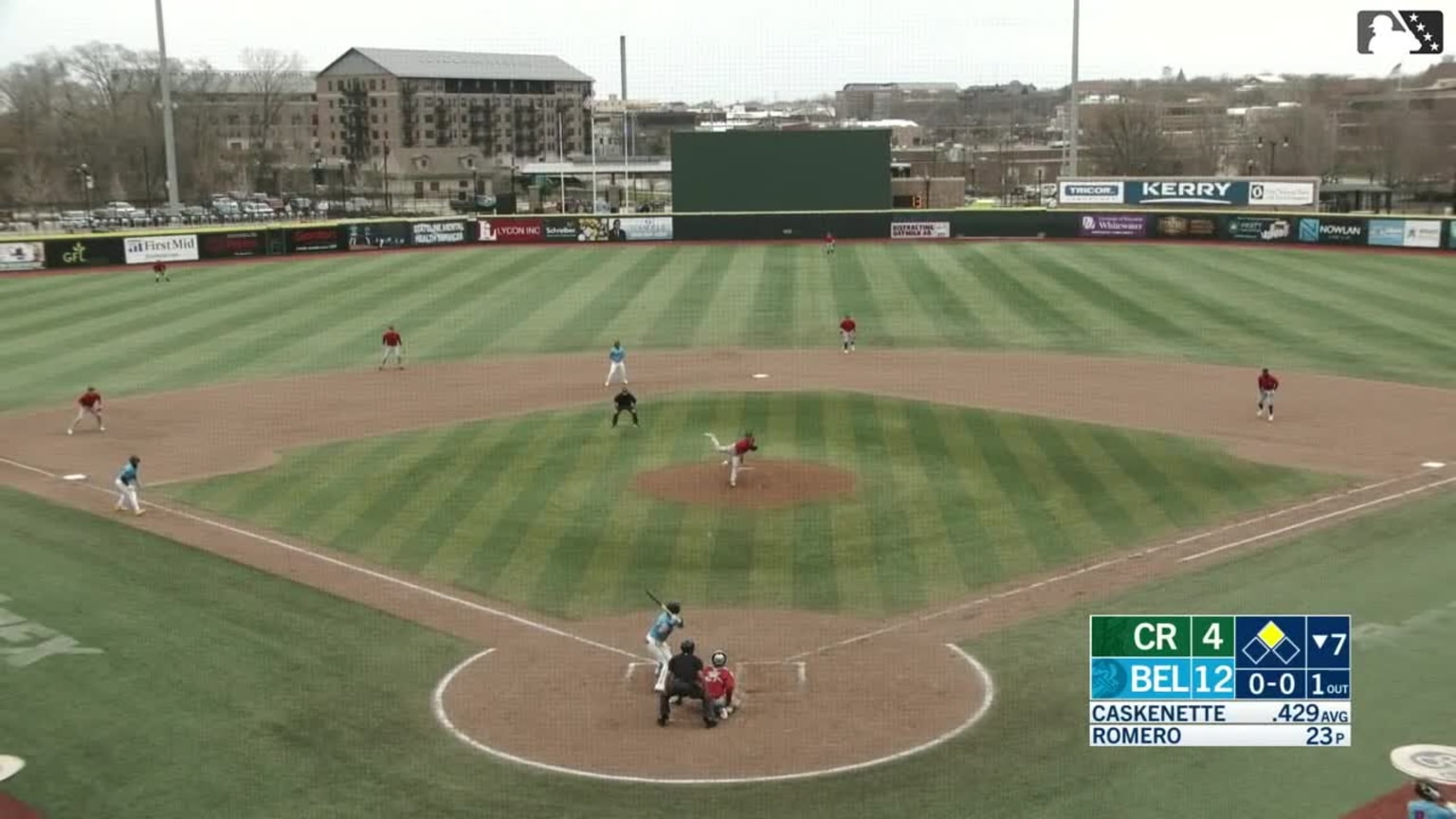 Connor Caskenette homers (2) on a fly ball to left center field ...