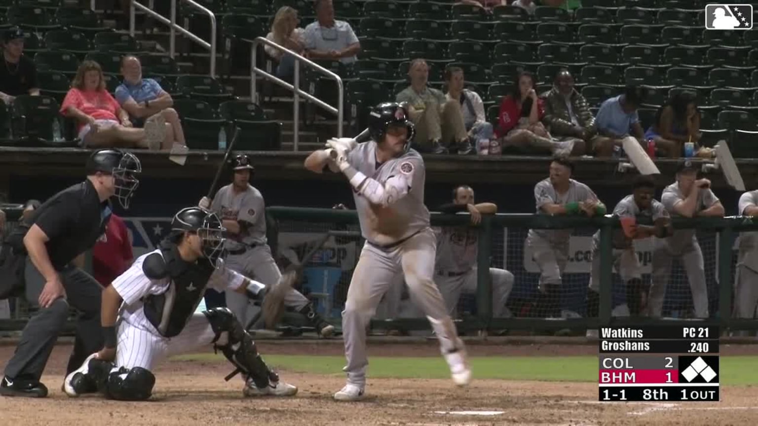 Jordan Groshans homers (5) on a fly ball to left field. | 04/26/2026 ...