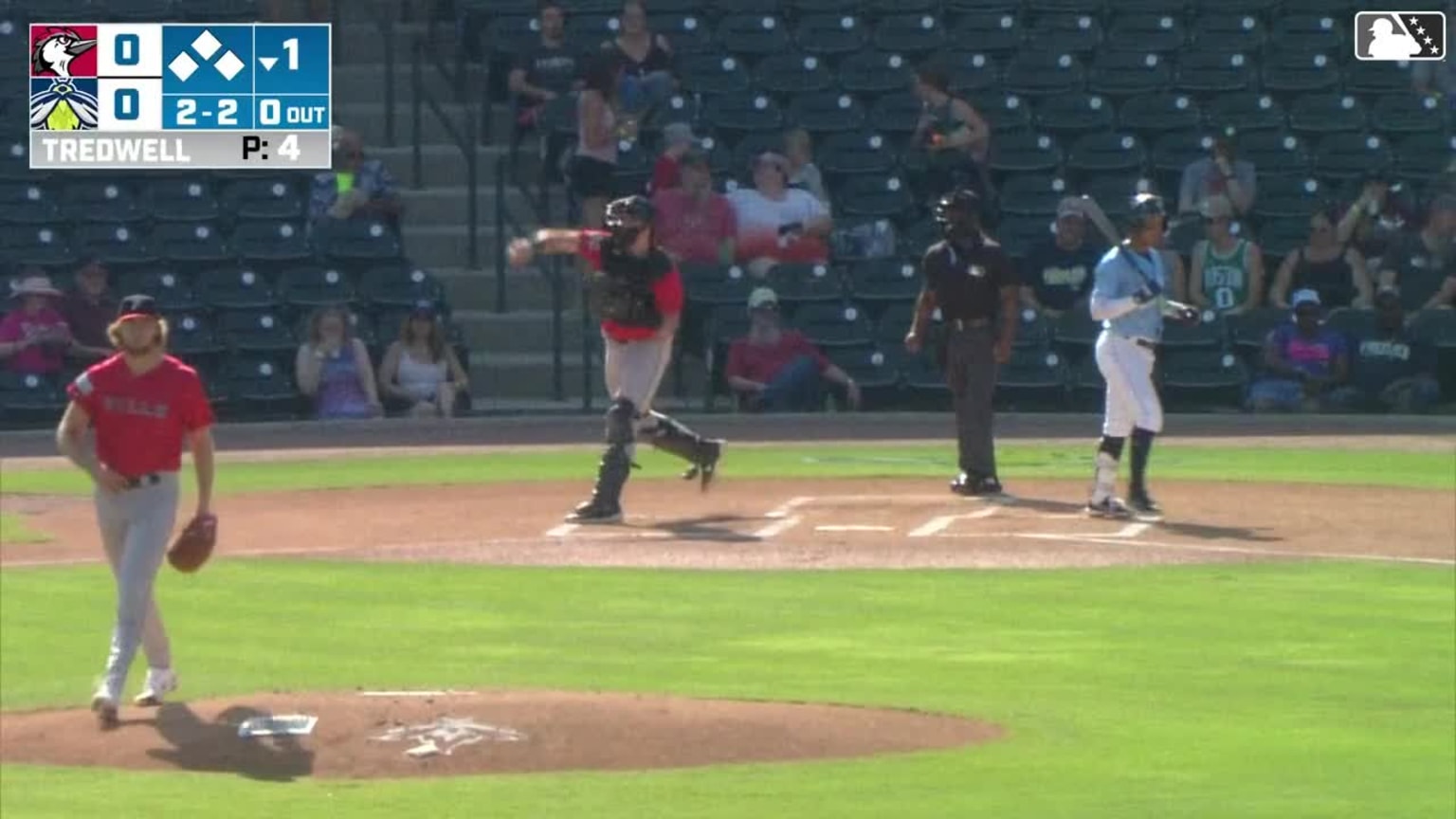 Alonzo Tredwell's first strikeout in scoreless start 06/10/2024