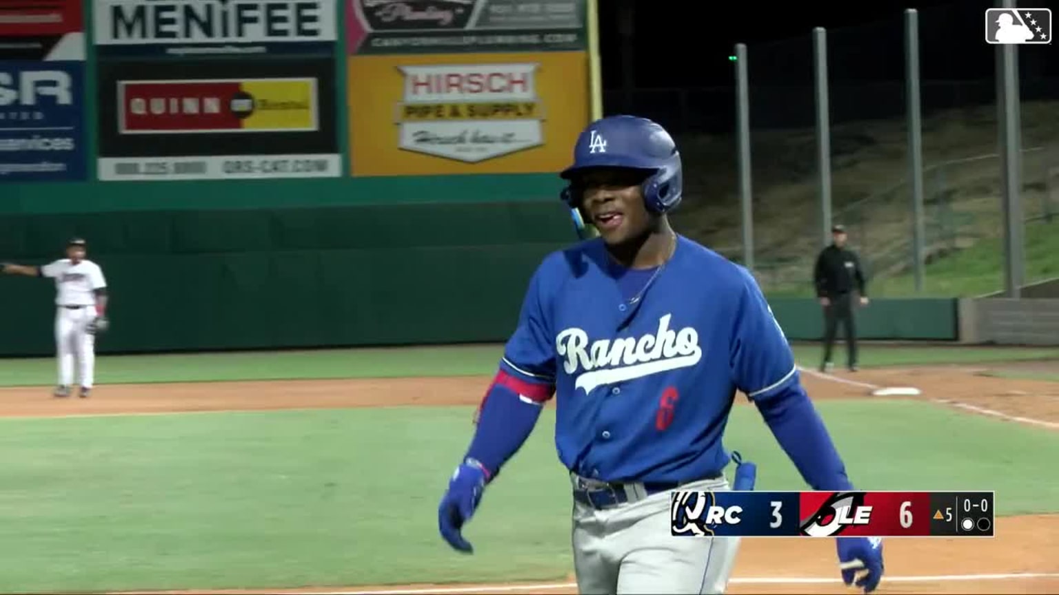 Zyhir Hope's first SingleA home run 04/06/2024 Quakes