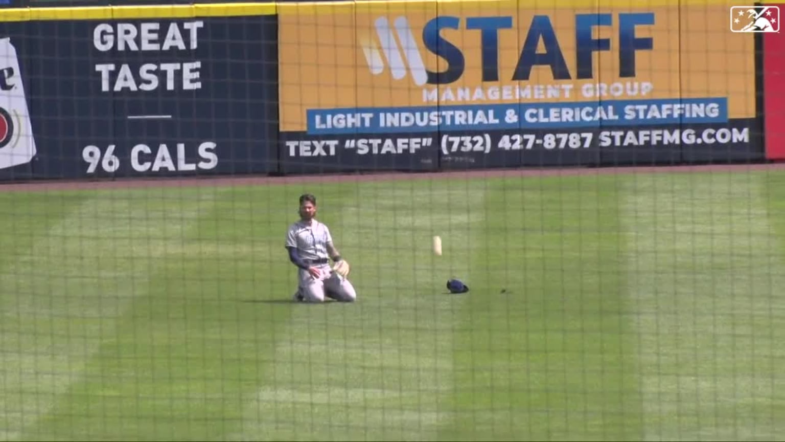 Niko Decolati's tumbling catch | 08/27/2023 | Yard Goats