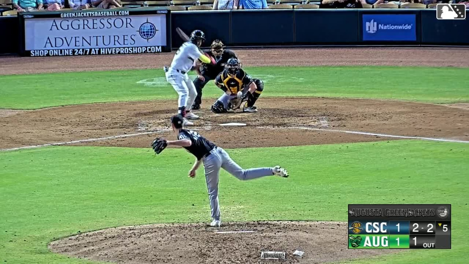 T.J. Nichols' sixth strikeout 05/03/2024 RiverDogs