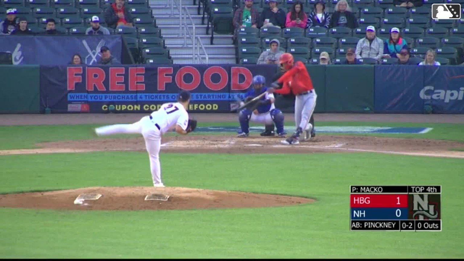 Andrew Pinckney's first Double-A home run | 05/10/2024 | Fisher Cats