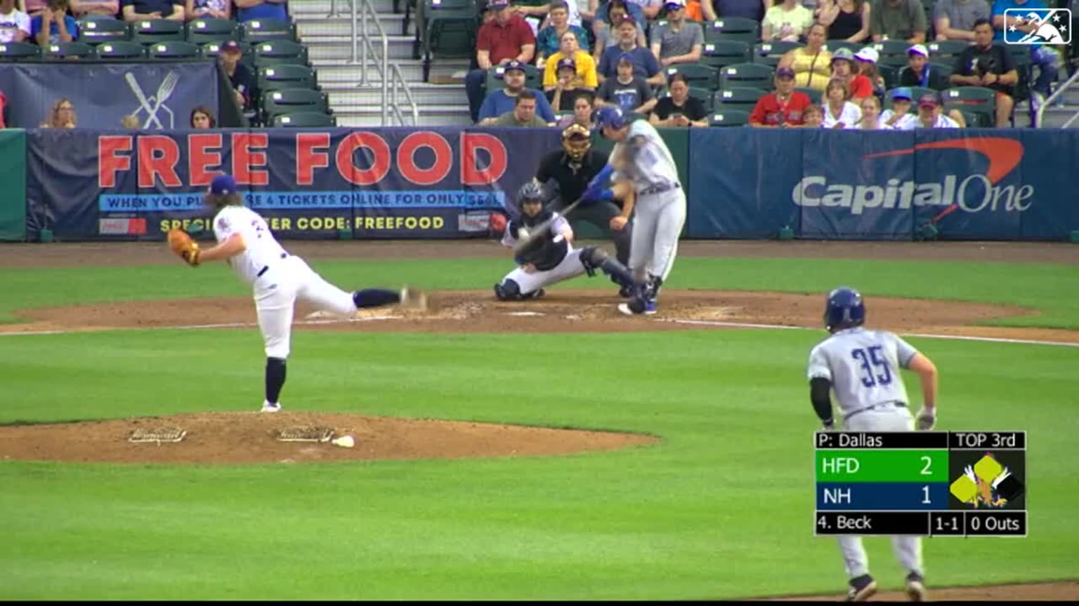 Jordan Beck's two-run double | 07/28/2023 | Yard Goats