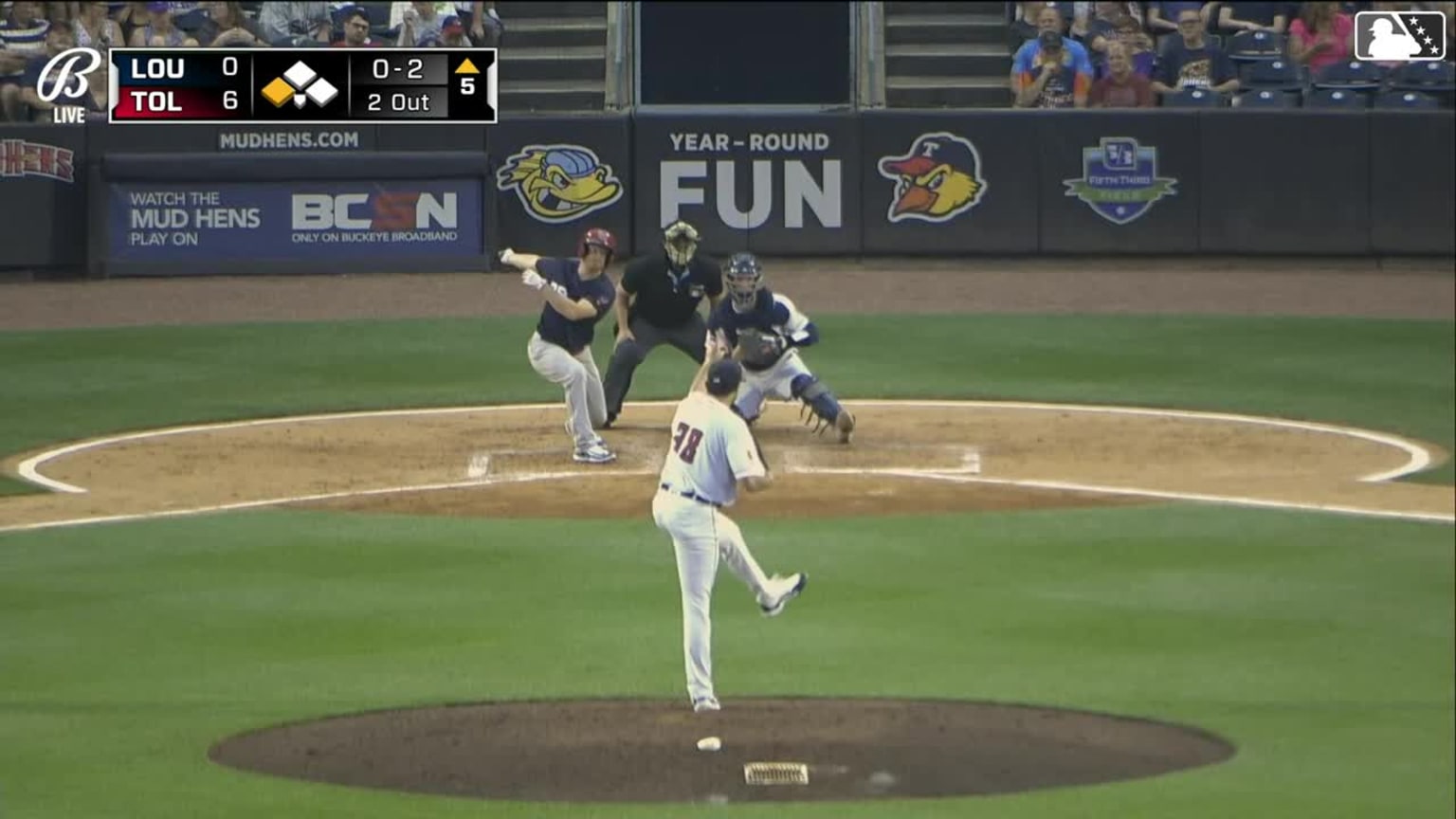 Brant Hurter's fourth strikeout 06/26/2024 Mud Hens