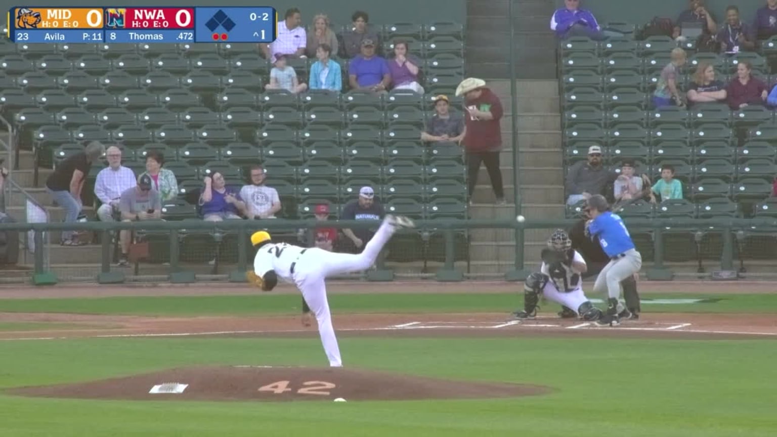 Luinder Avila strikes out Colby Thomas | 04/17/2024 | Naturals