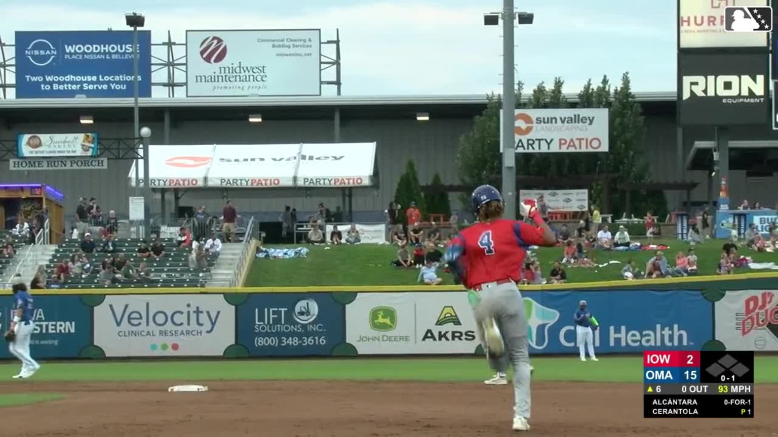 Kevin Alcántara's 11th homer of the season 08/11/2024 Cubs