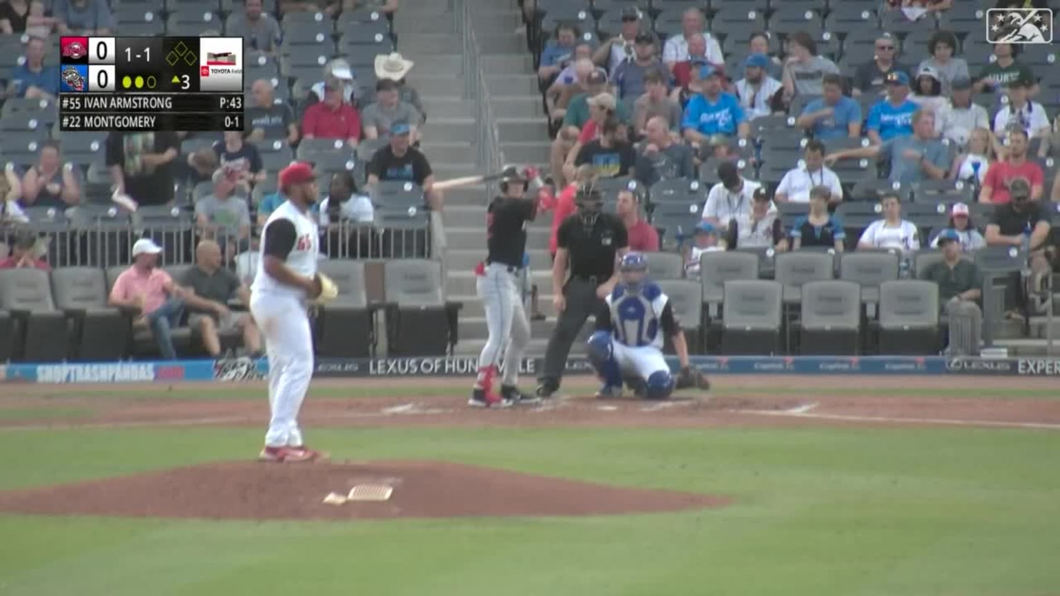 Colson Montgomery's three hits 08/24/2023 Barons