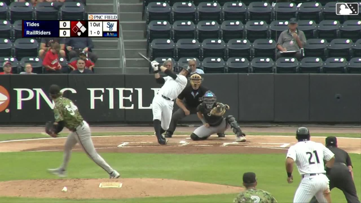 Ben Rice collects his first Triple-A hit | 06/05/2024 | RailRiders