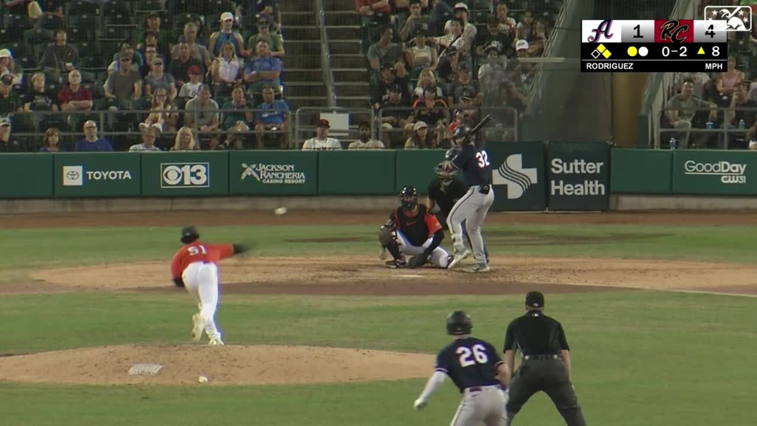 Randy Rodriguez's last K | 08/05/2023 | River Cats