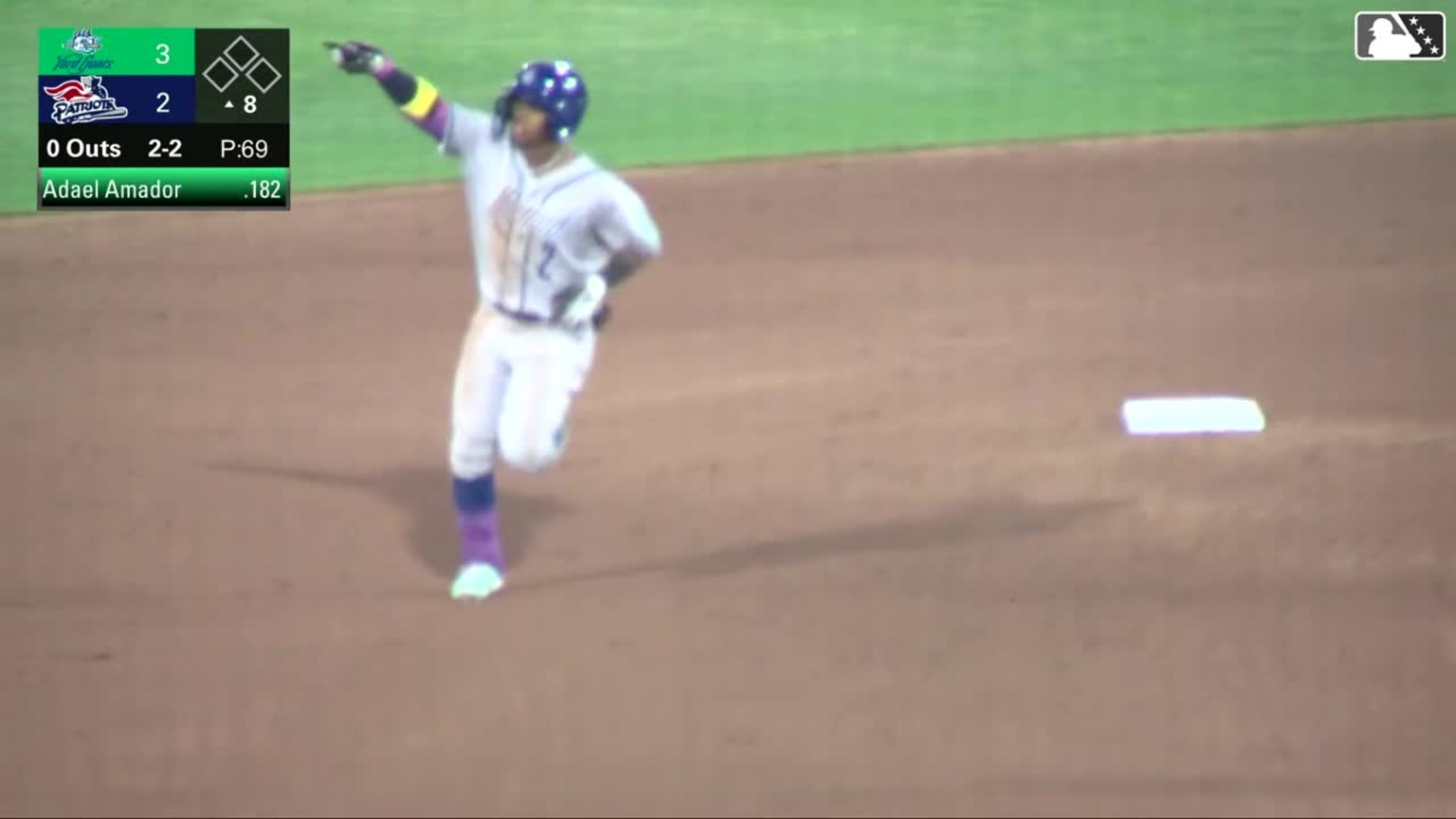 Adael Amador's solo home run 06/05/2024 Yard Goats