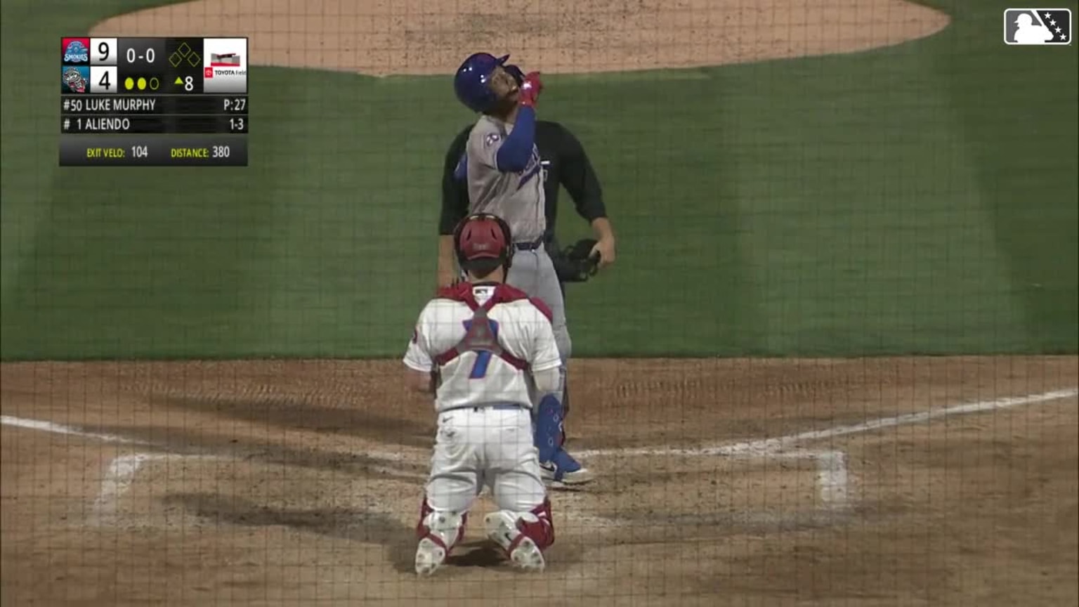 Pablo Aliendo's second home run of the game | 04/24/2024 | Smokies