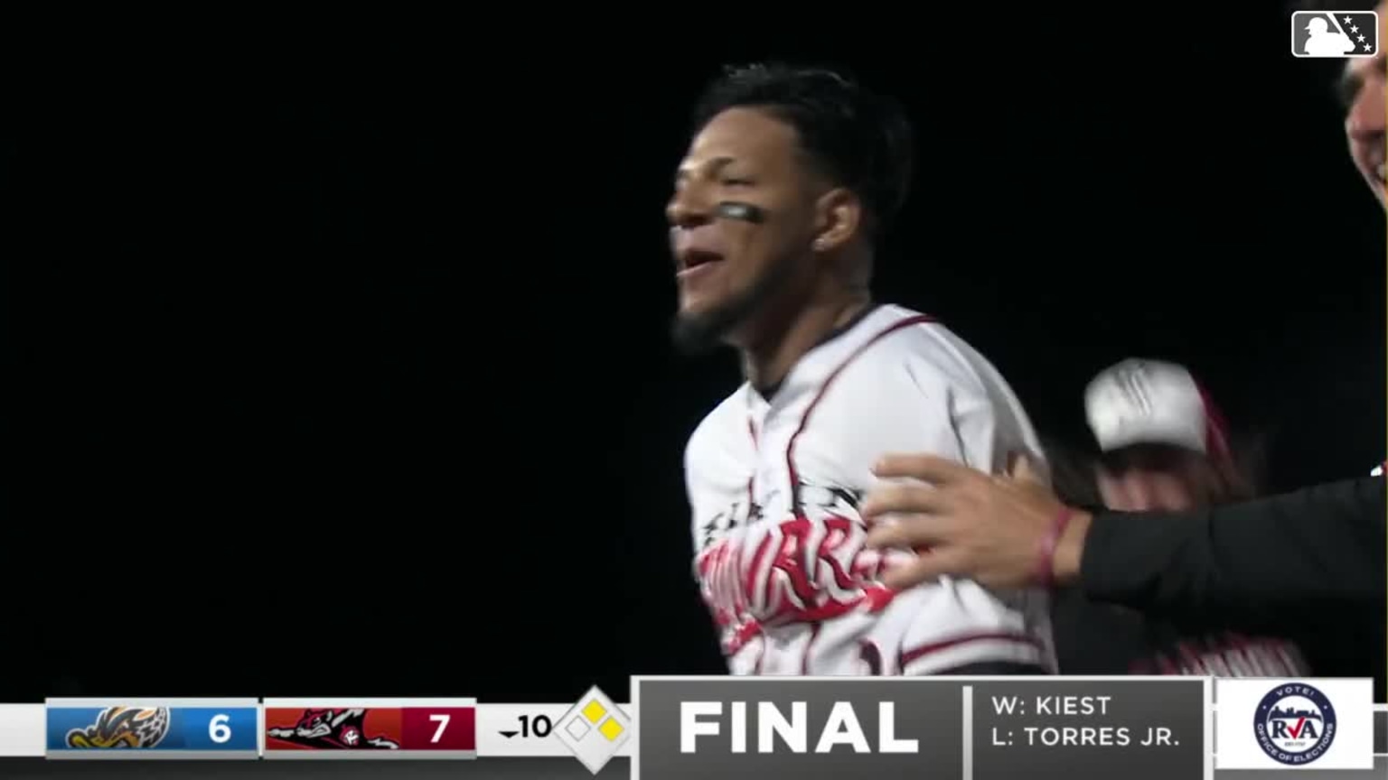 Victor Bericoto's walkoff single 09/06/2024 Flying Squirrels