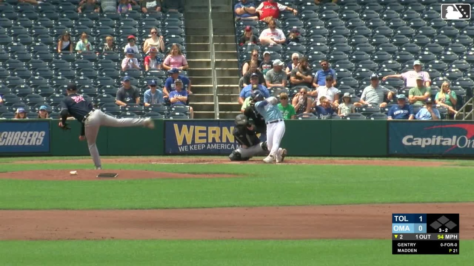 Tyler Gentry's seventh home run | 07/10/2024 | Storm Chasers