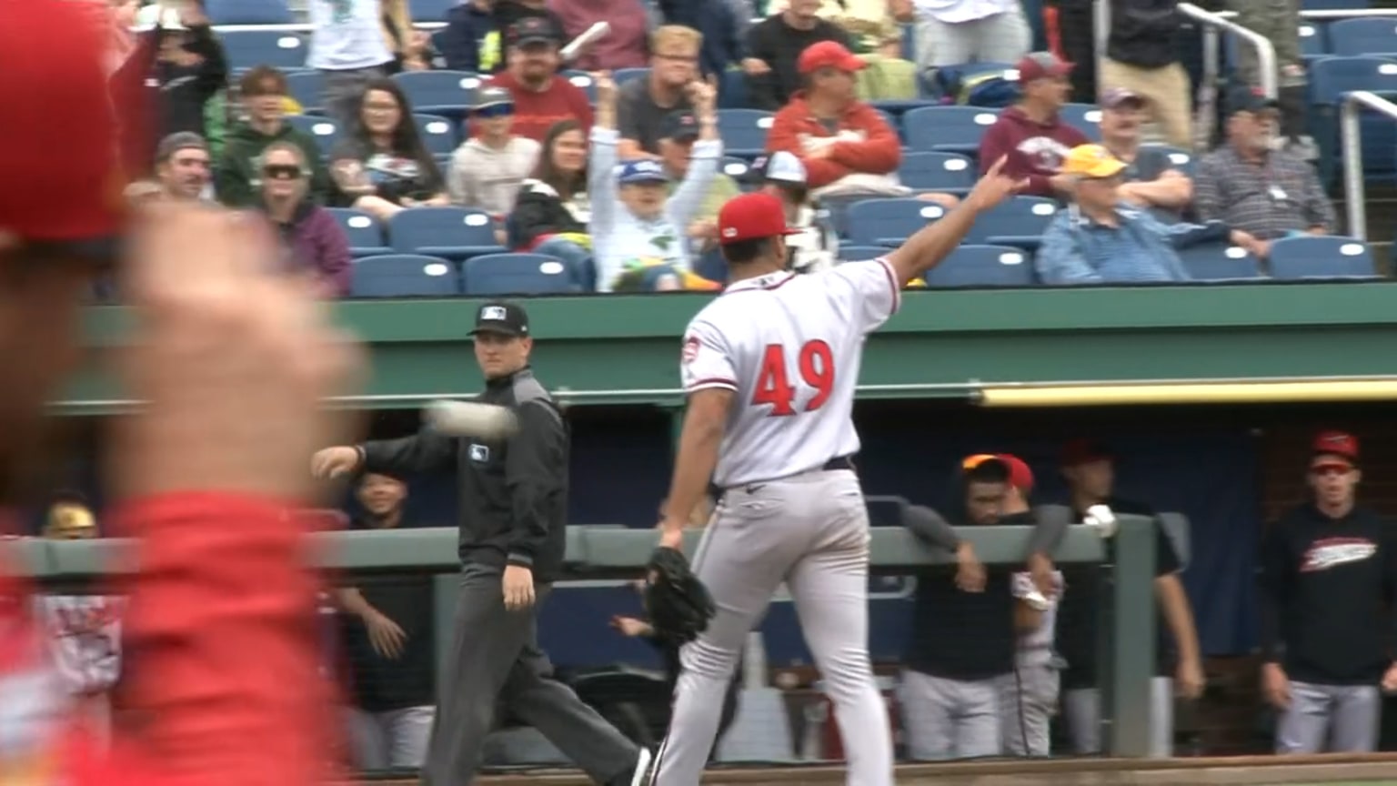 José Cruz strikes out the side in the 8th 06/23/2024 Flying Squirrels