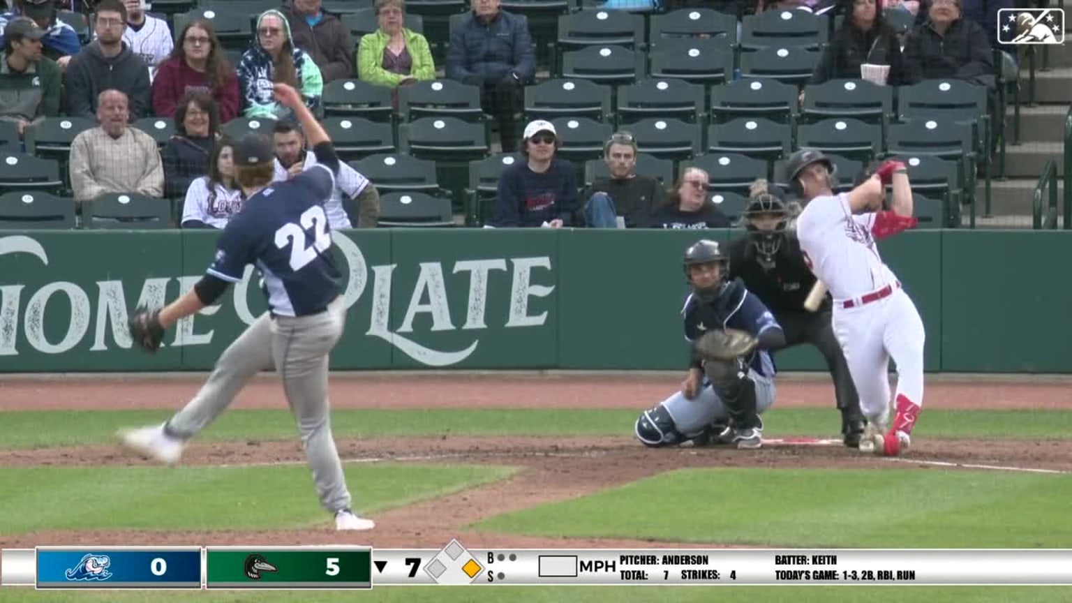 Damon Keith's two-run homer | 05/19/2023 | Loons