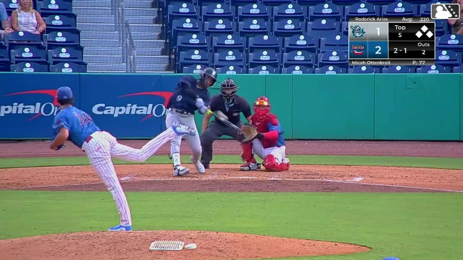 Roderick Arias' ninth homer 08/16/2024 Tarpons